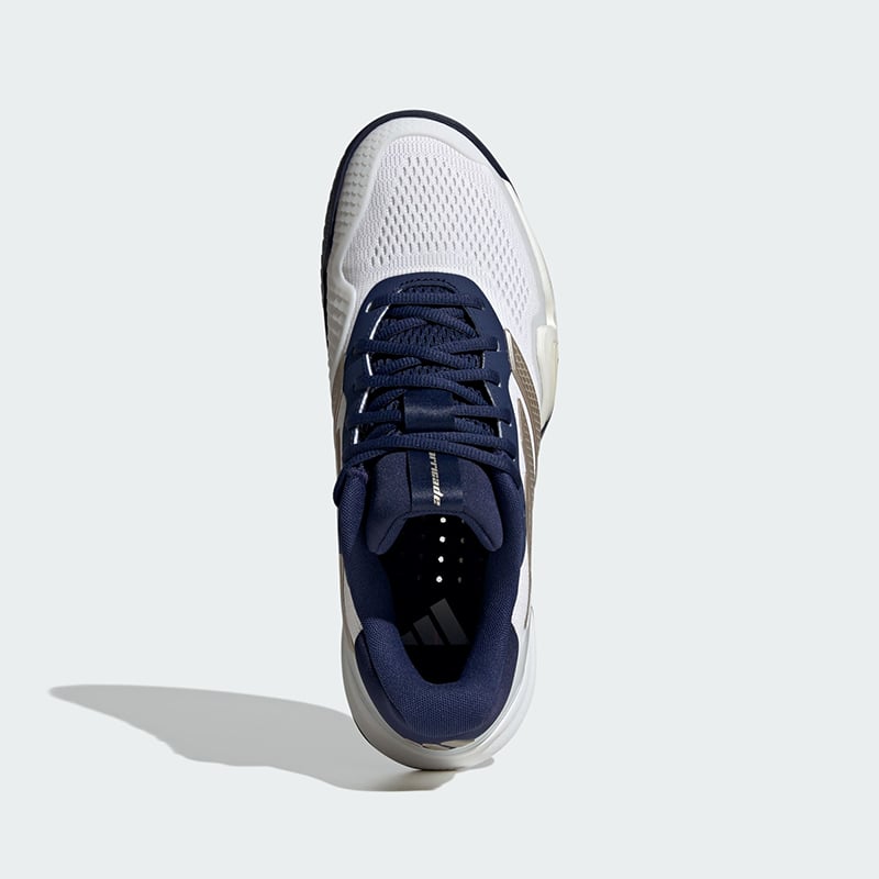 adidas Barricade 14 Erkek Tenis Ayakkabısı - Beyaz/Koyu Mavi