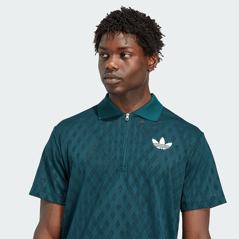 adidas Tennis Pro Climacool+ FreeLift Erkek Polo Tişört - Yeşil
