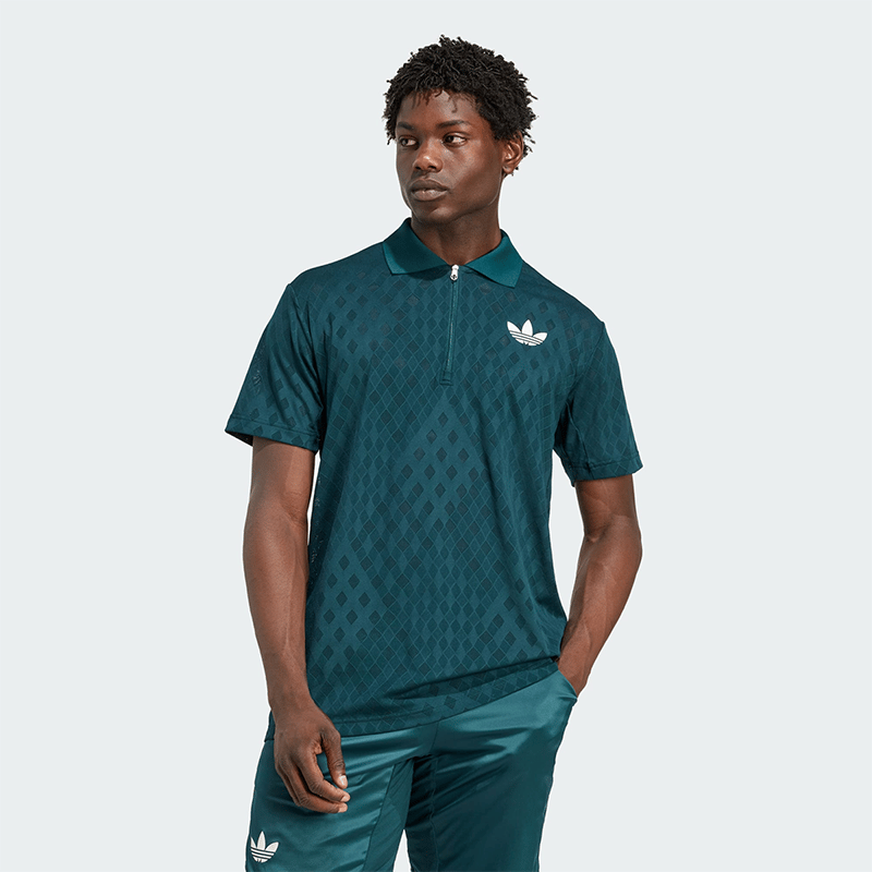 adidas Tennis Pro Climacool+ FreeLift Erkek Polo Tişört - Yeşil