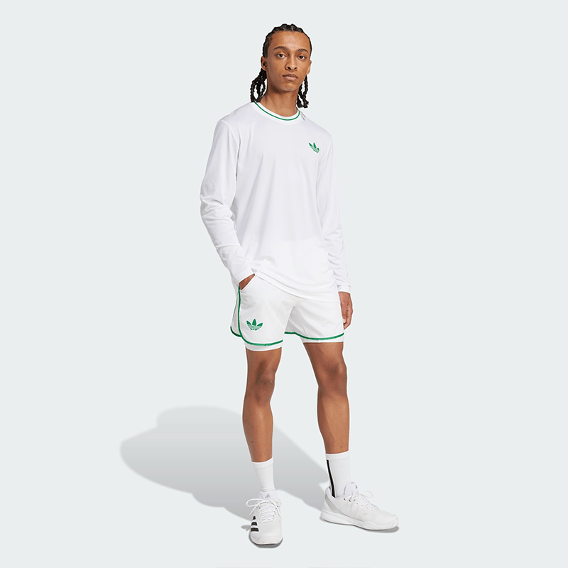 adidas Tennis Pro Climacool Erkek Uzun Kollu Tişört - Beyaz