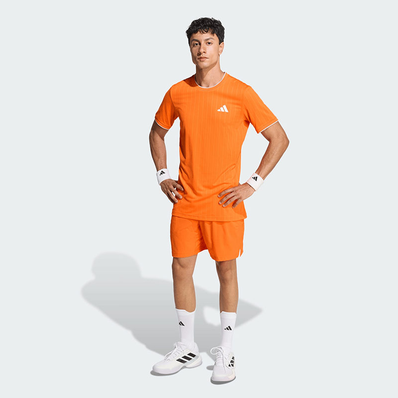 adidas Tennis Climacool+ Freelift Pro Erkek Tişört - Turuncu