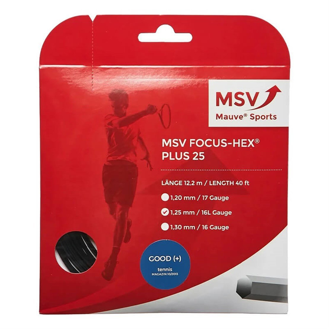 MSVMSV Focus HEX Plus 25 1.25 12M Tekli Kordaj (Siyah)