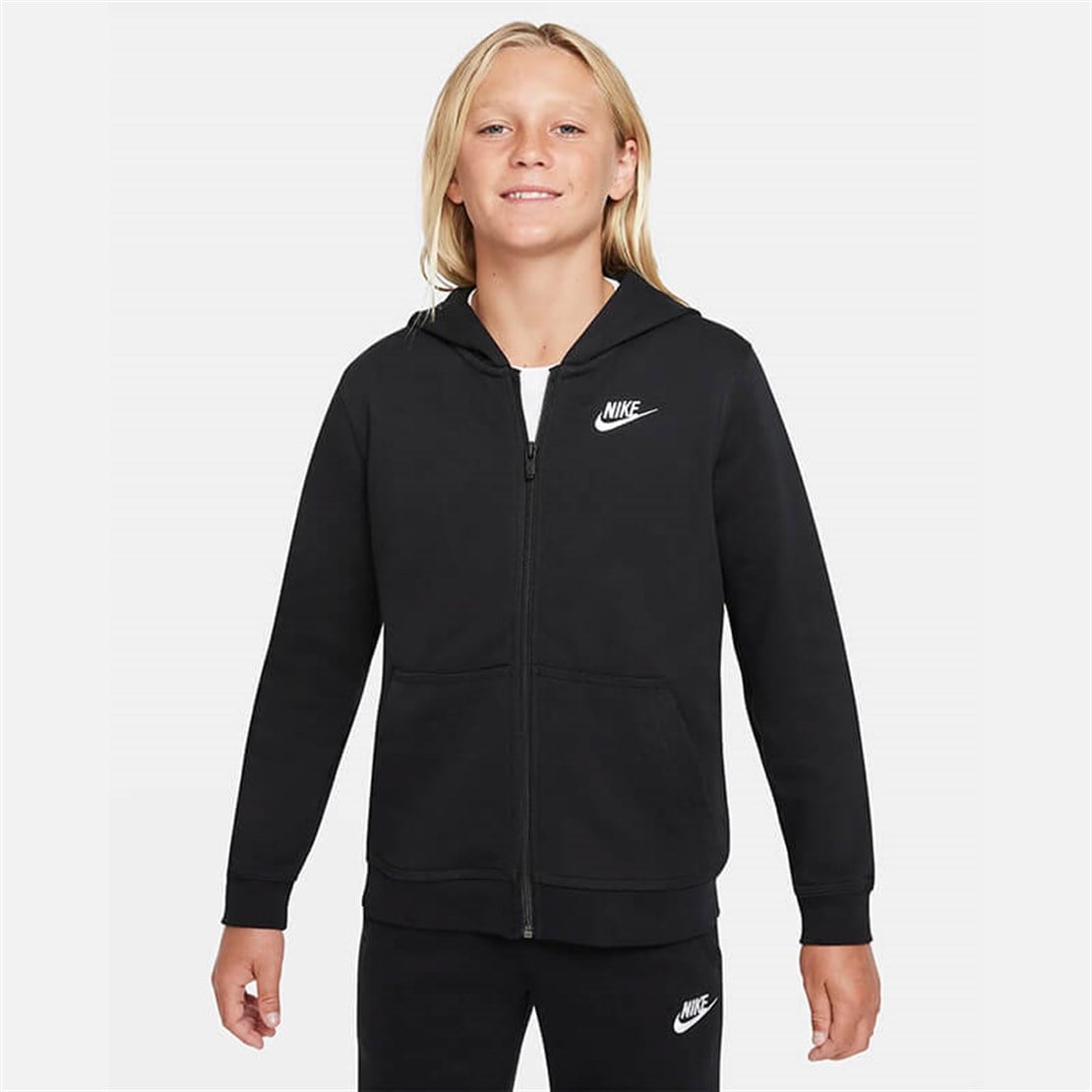 Nike Sportswear Fransız Havlu Kumaş Erkek Çocuk Kapüşonlu Üst