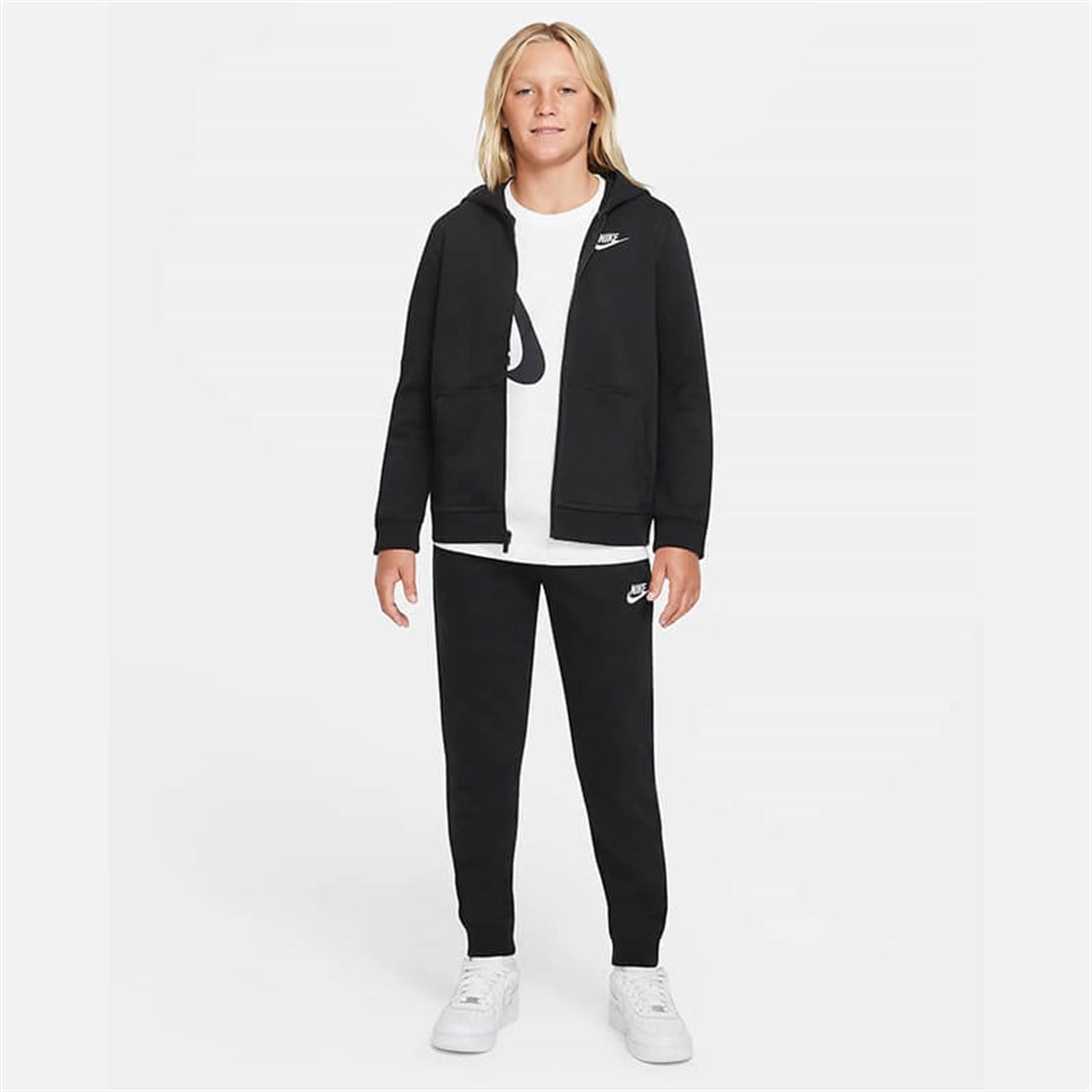 Nike Sportswear Fransız Havlu Kumaş Erkek Çocuk Kapüşonlu Üst