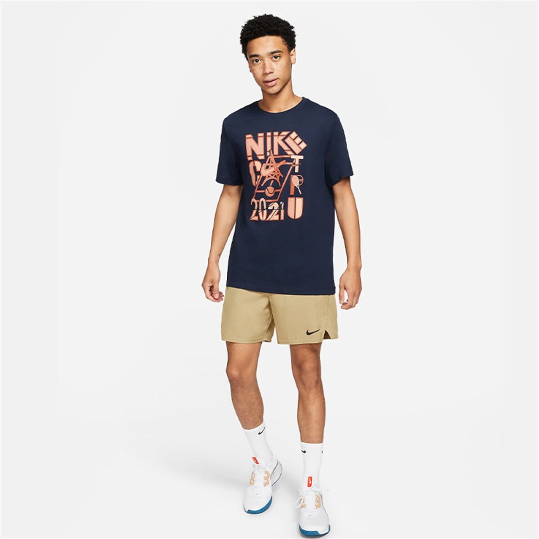 Nike Court Logo Erkek Tenis Tişörtü