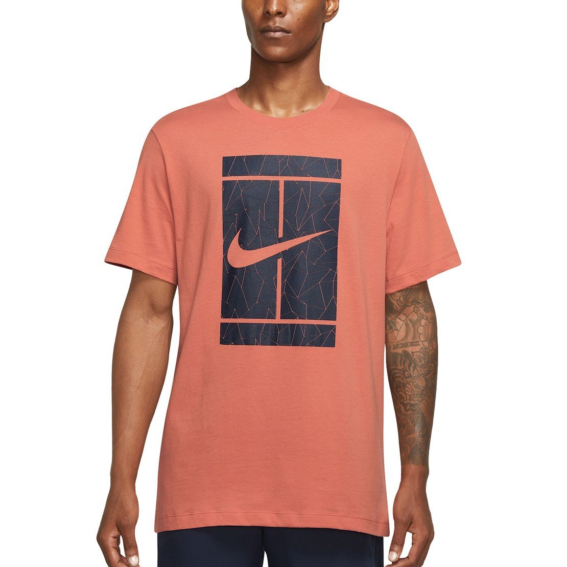 Nike Court Graphic Logo Erkek Tenis Tişörtü	