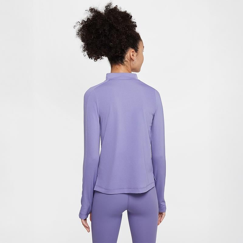 Nike Dri-FIT Uzun Kollu Yarım Fermuarlı Kız Çocuk Antrenman Üstü