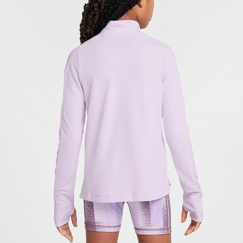 Nike Dri-FIT Uzun Kollu Yarım Fermuarlı Kız Çocuk Antrenman Üstü