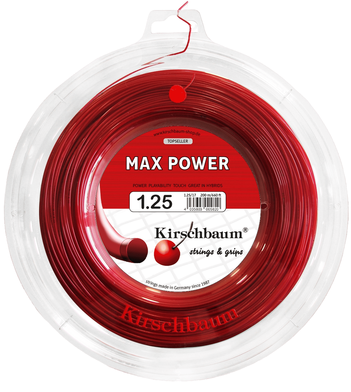 KirschbaumKirschbaum Max Power Kırmızı 1.25mm / 200m Rulo Kordaj