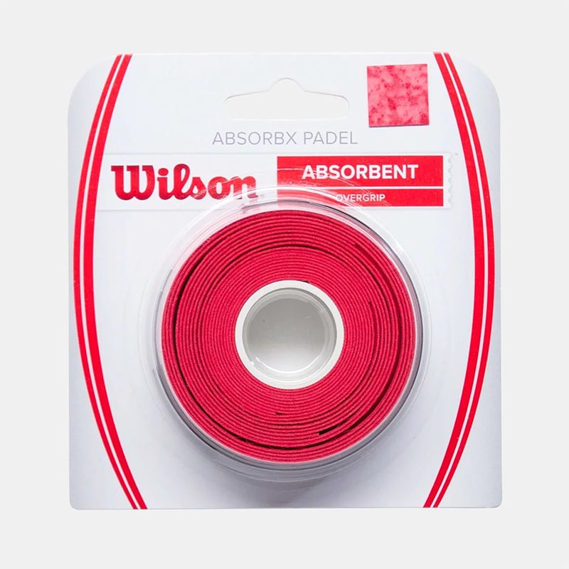WilsonWilson AbsorbX 3'lü Padel Overgrip - Kırmızı