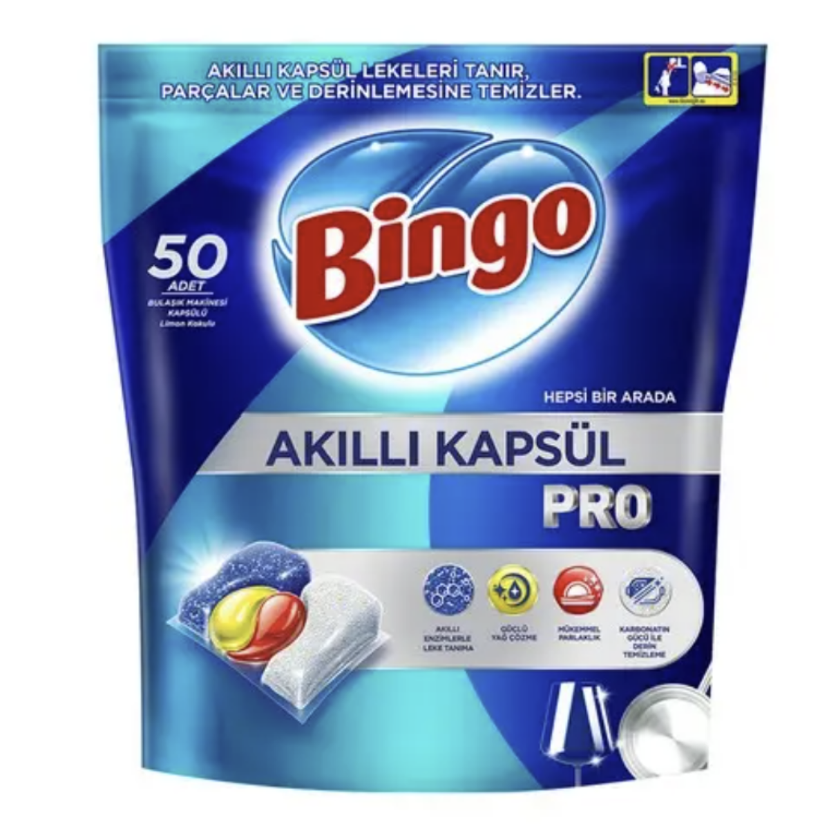 Bingo Bulaşık Makine Kapsül Pro Max 50 Lı