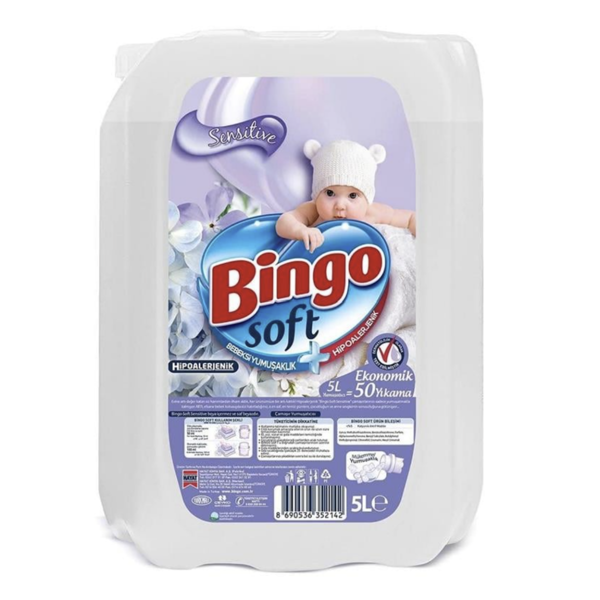 Bingo Soft Yumuşatıcı Sensitive 5 Lt