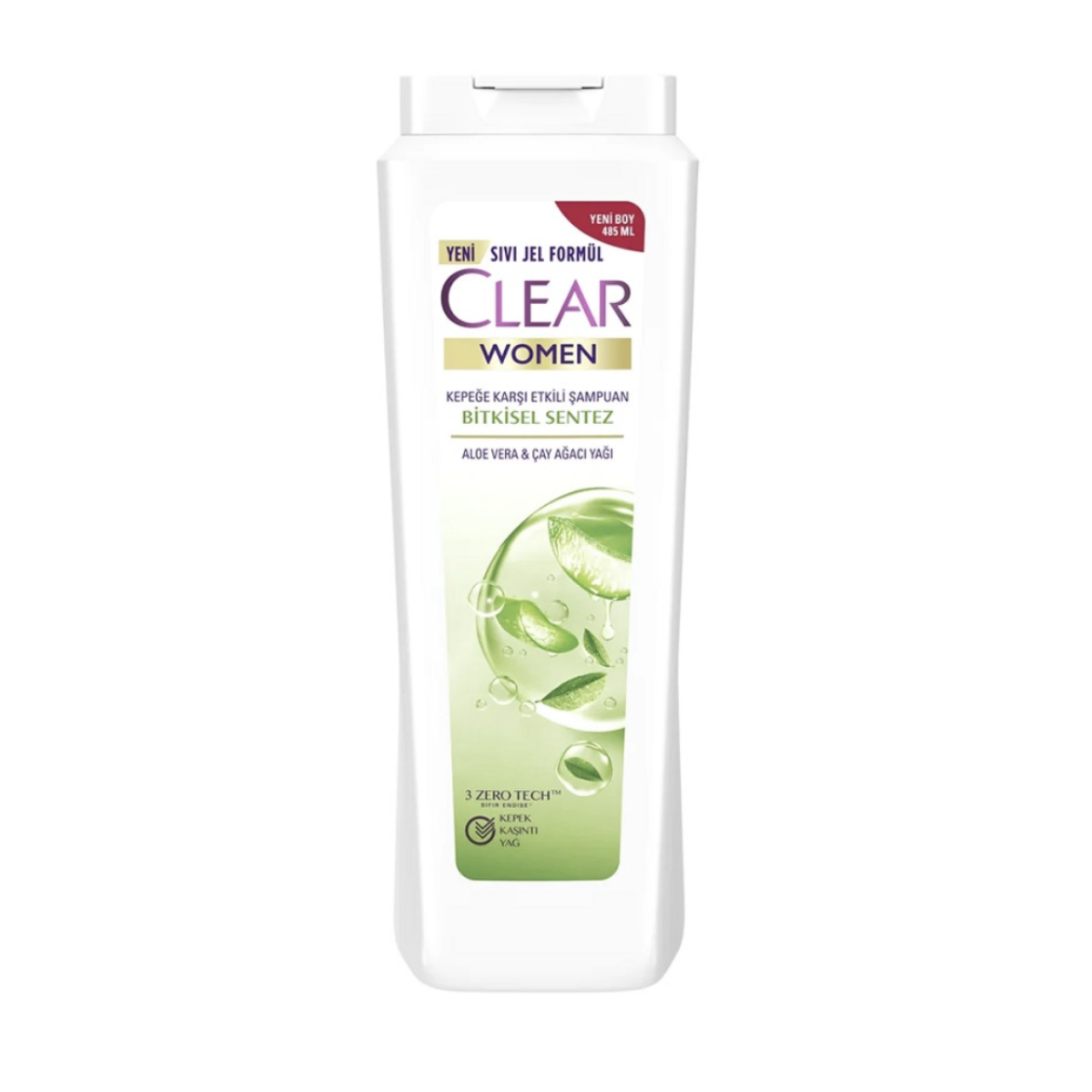 Clear Aloe Vera & Çay Ağacı Bitkisel Sentez Kadın Şampuan 350 ml