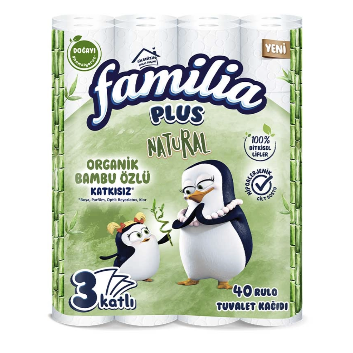 Familia Plus Natural Bambu Tuvalet Kağıdı 40'lı