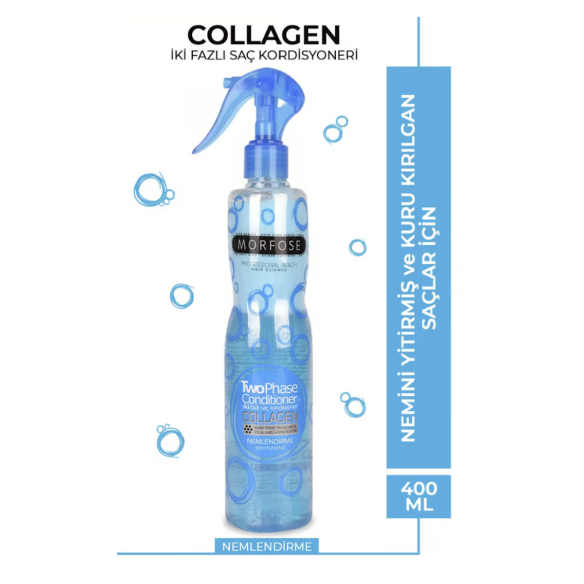 Morfose Kolojen İçerikli Fön Suyu  400 ml