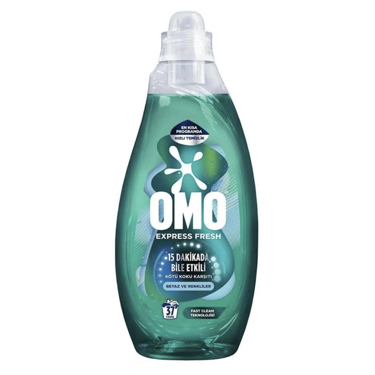 Omo Sıvı Deterjan Express Fresh Beyaz ve Renkliler 37 Yıkama 1480 ml