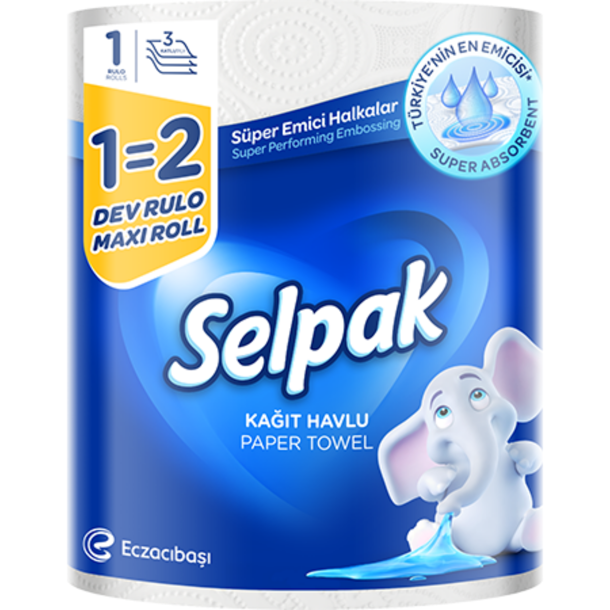Selpak Kağıt Havlu Dev Rulo Maxi 1=2
