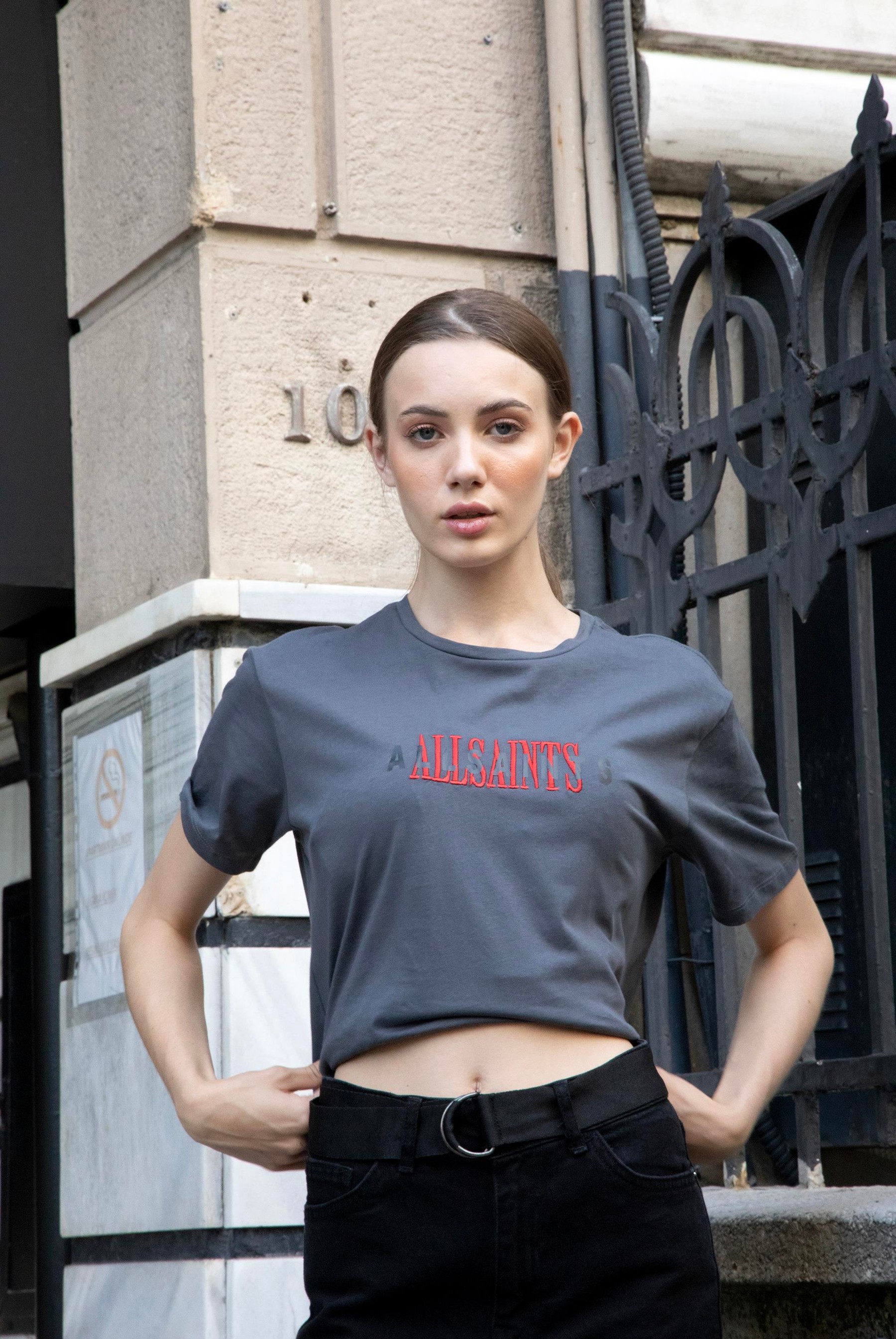 Kadın Kemerli Mom Jeans 