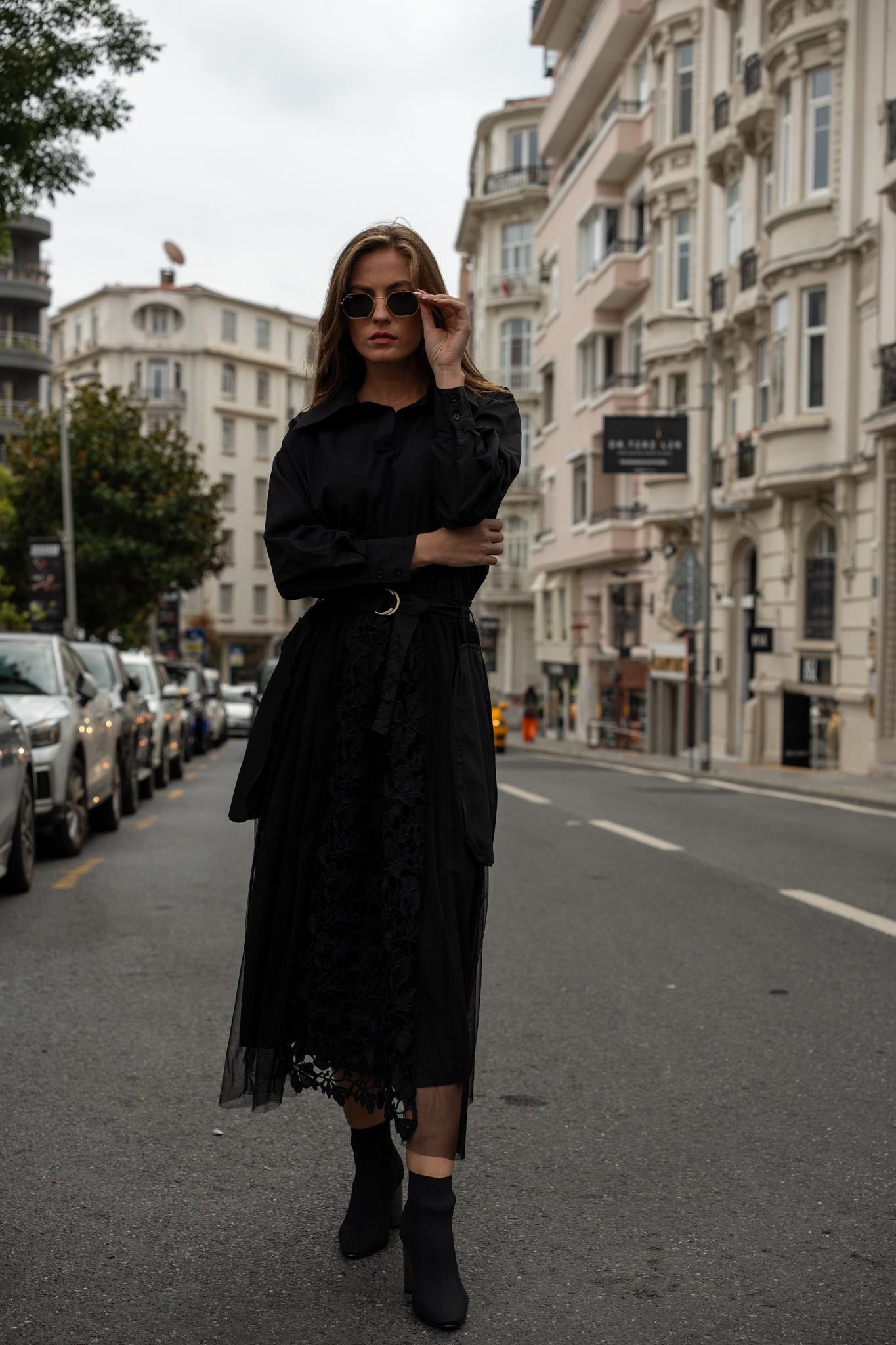 Kadın Tasarım Romantica Chic Beli Lastikli   Etek