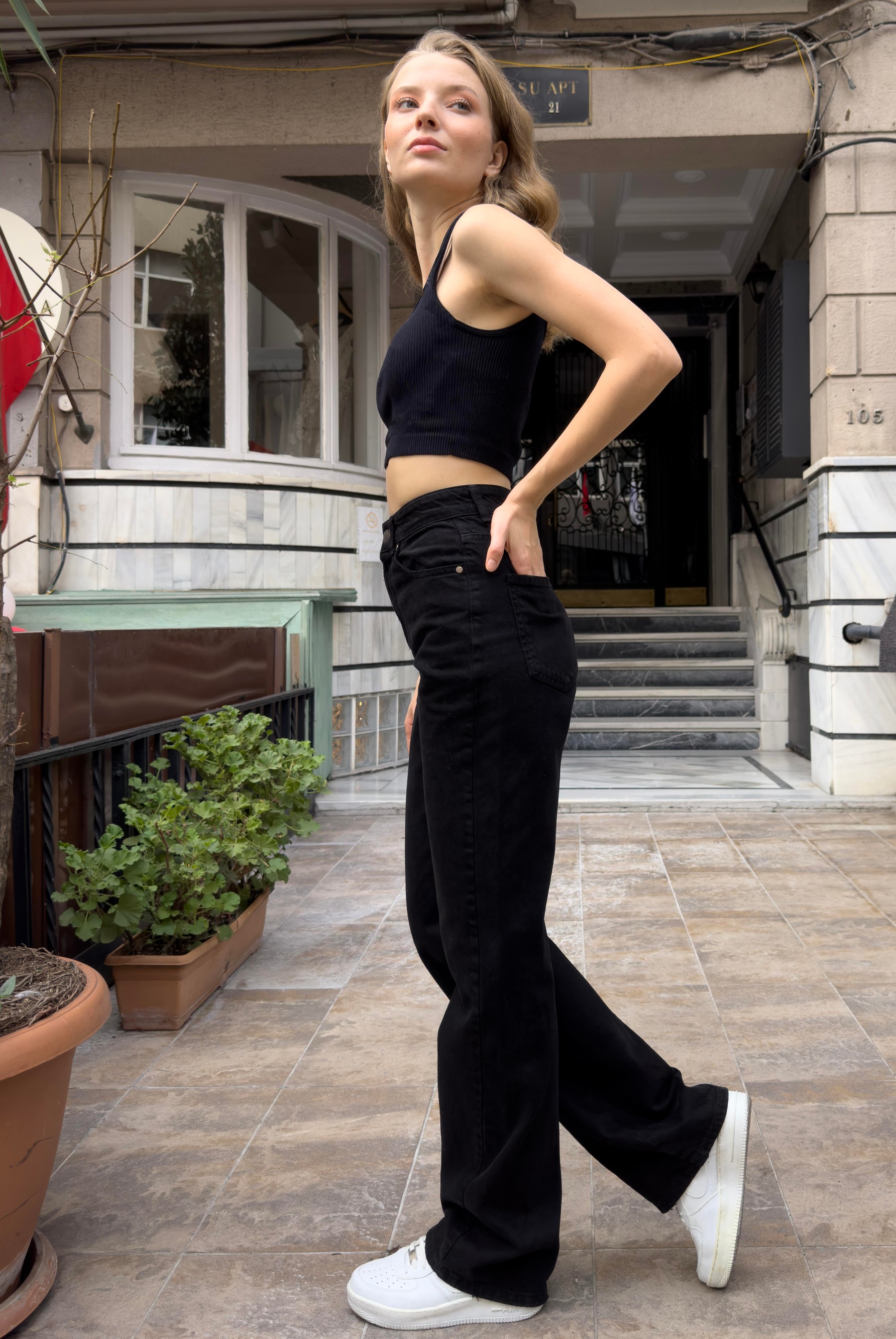 Kadın  Wide Leg Jeans 