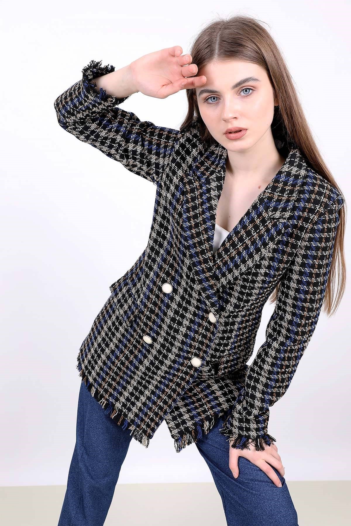 Tuvit Ceket - Siyah Lacivert  ve diğer Dış Giyim modellerimiz için online alışveriş mağazamızı ziyaret edin. 