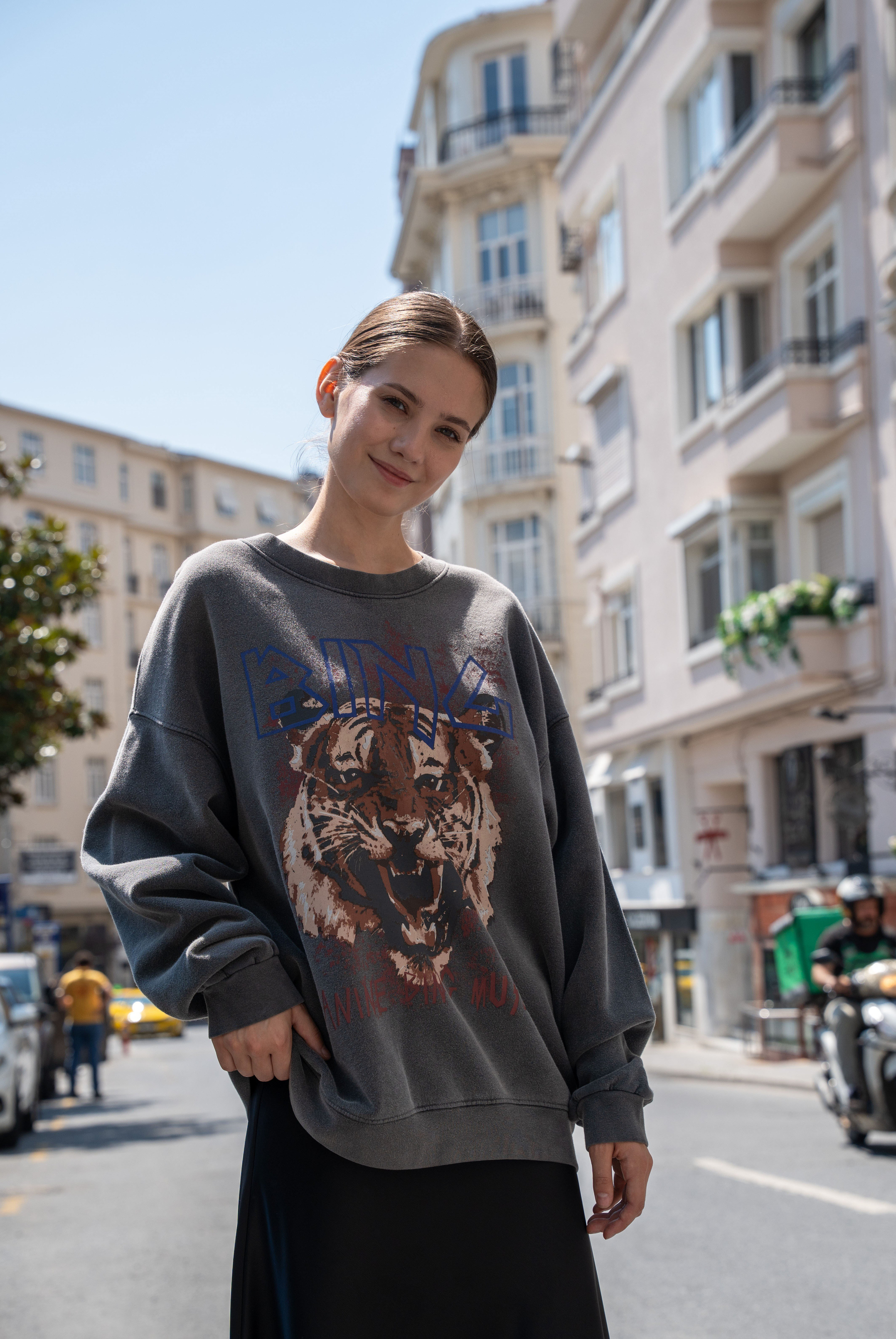 Kadın AB Aslanlı Sweatshirt