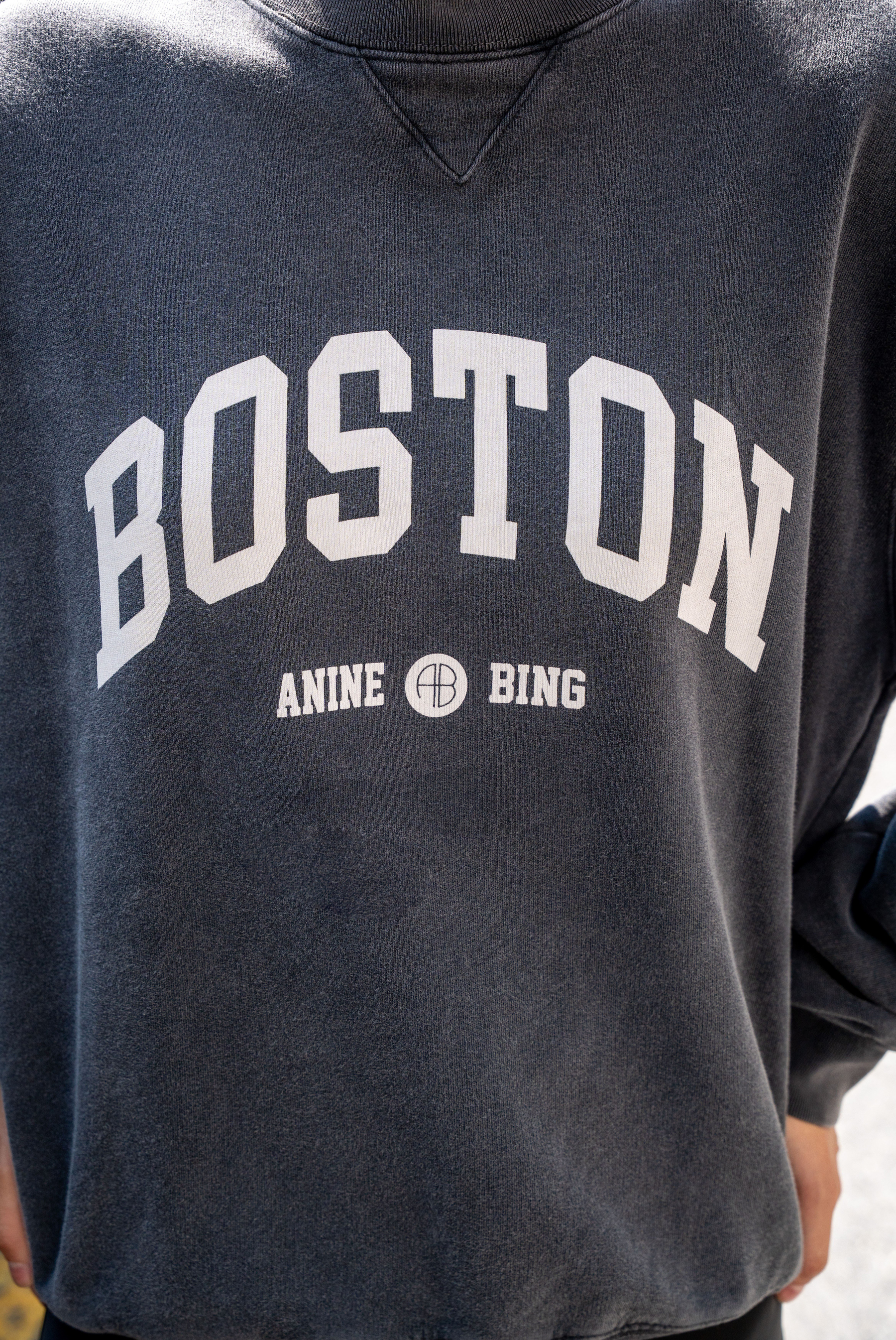 Kadın AB Boston Yazılı Sweatshirt