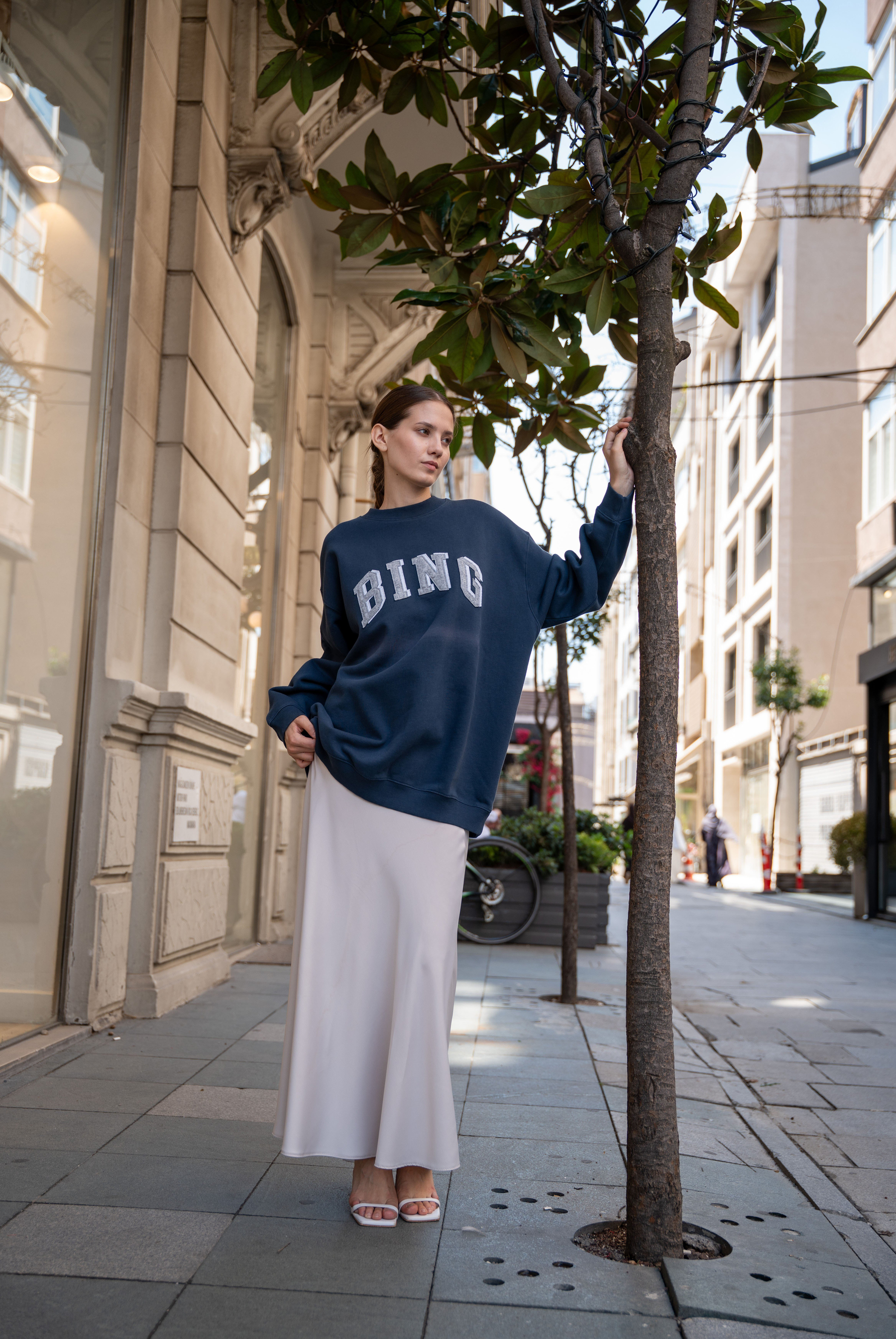 Kadın AB Bradie Sweatshirt Navy 