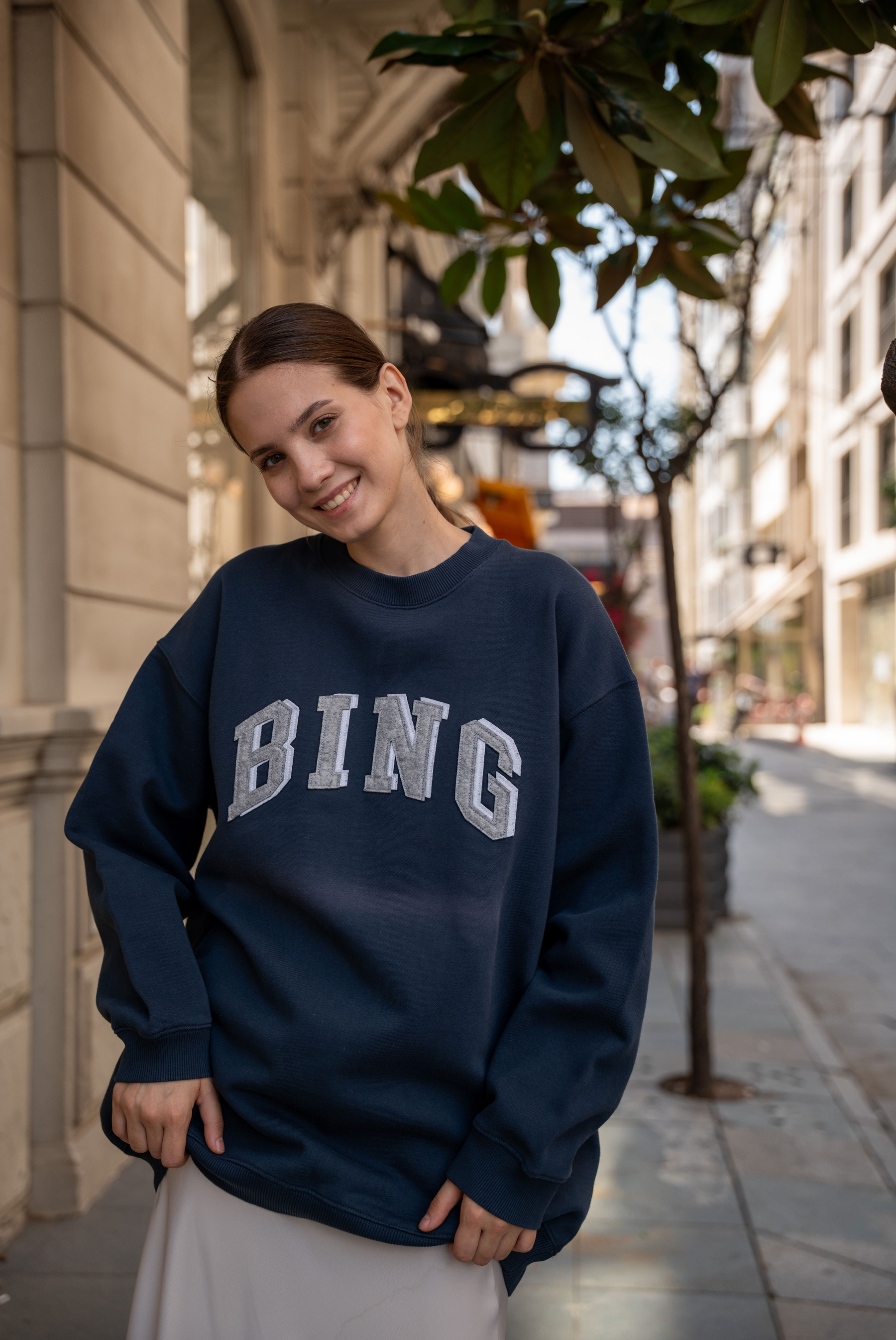 Kadın AB Bradie Sweatshirt Navy 