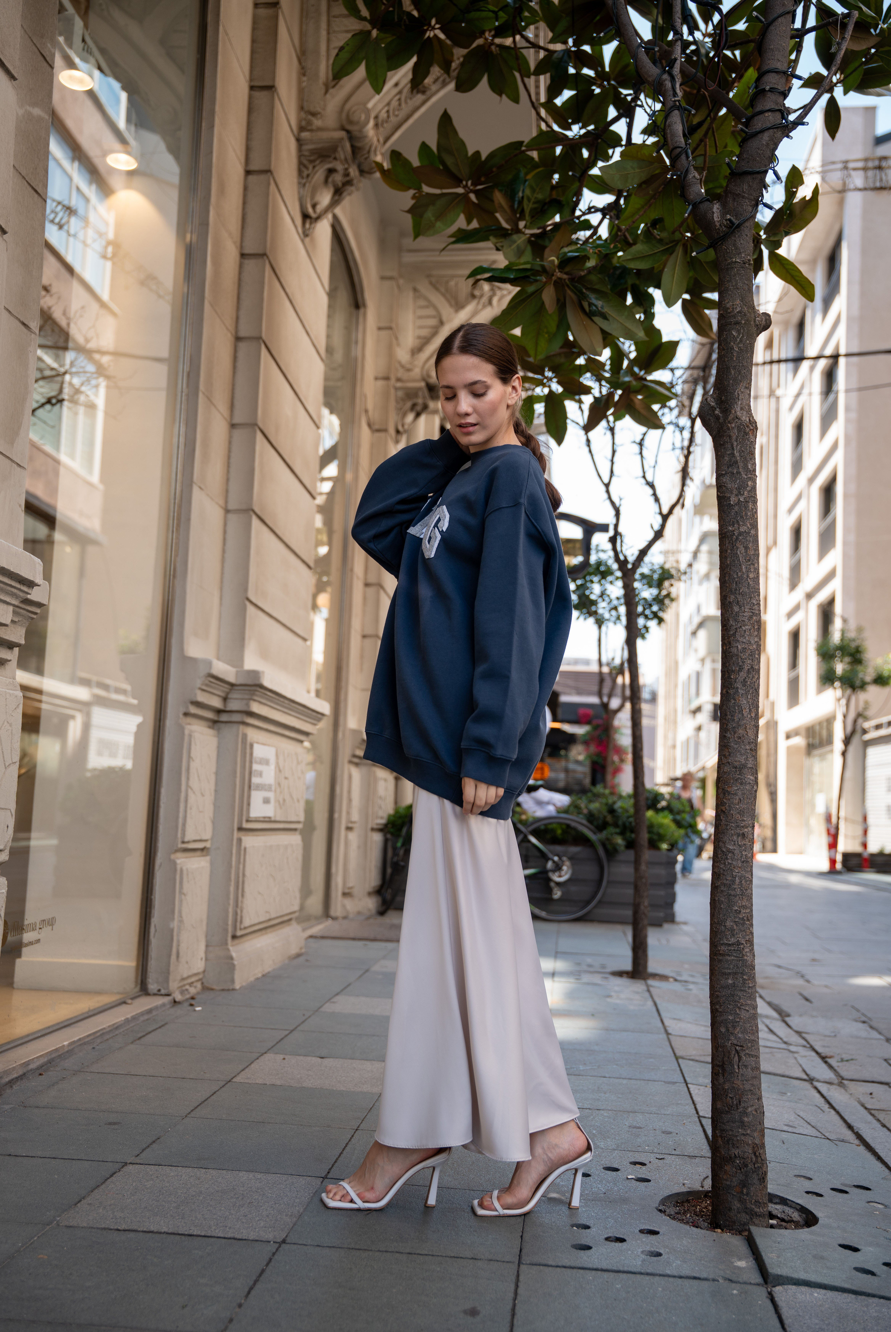 Kadın AB Bradie Sweatshirt Navy 