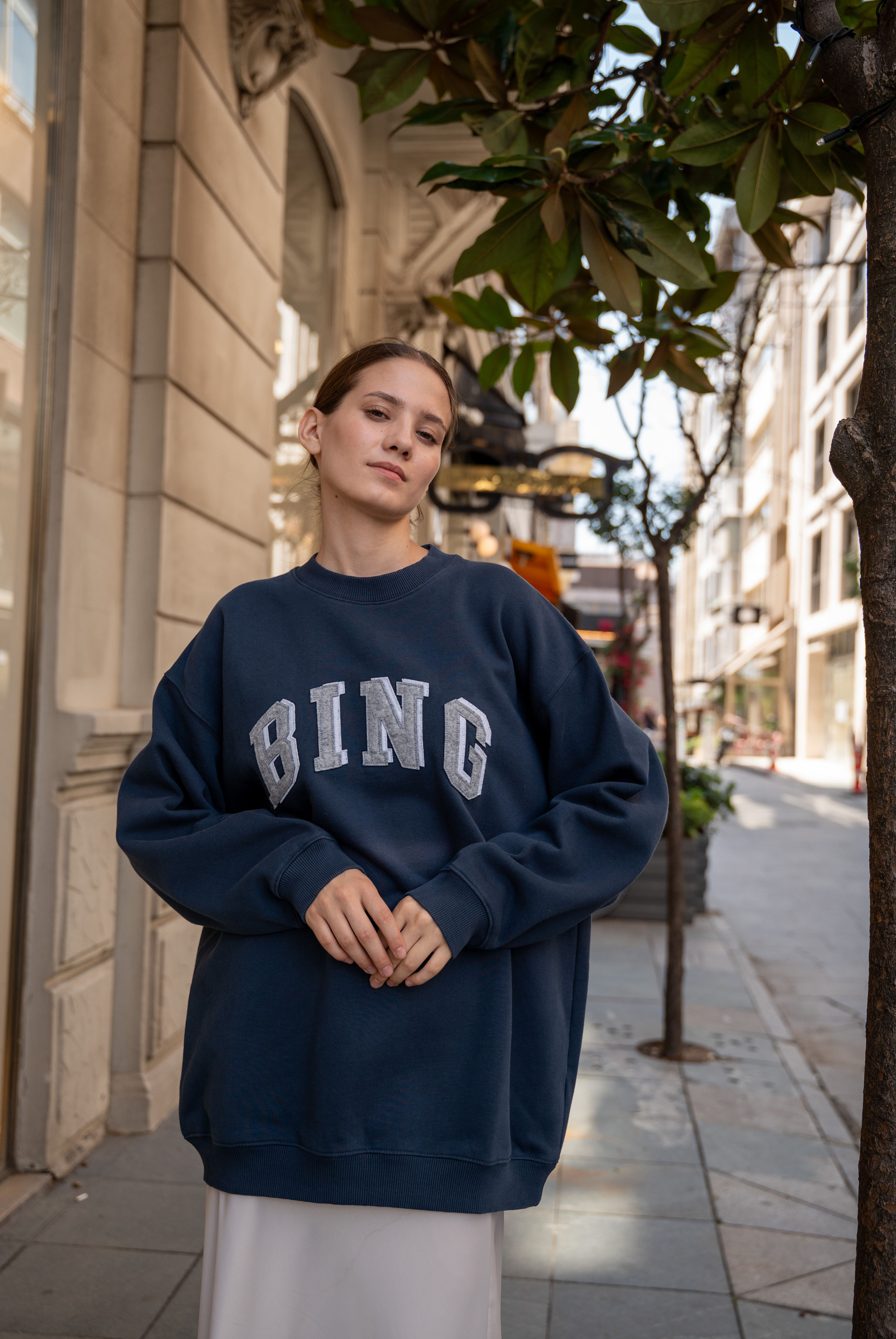 Kadın AB Bradie Sweatshirt Navy 