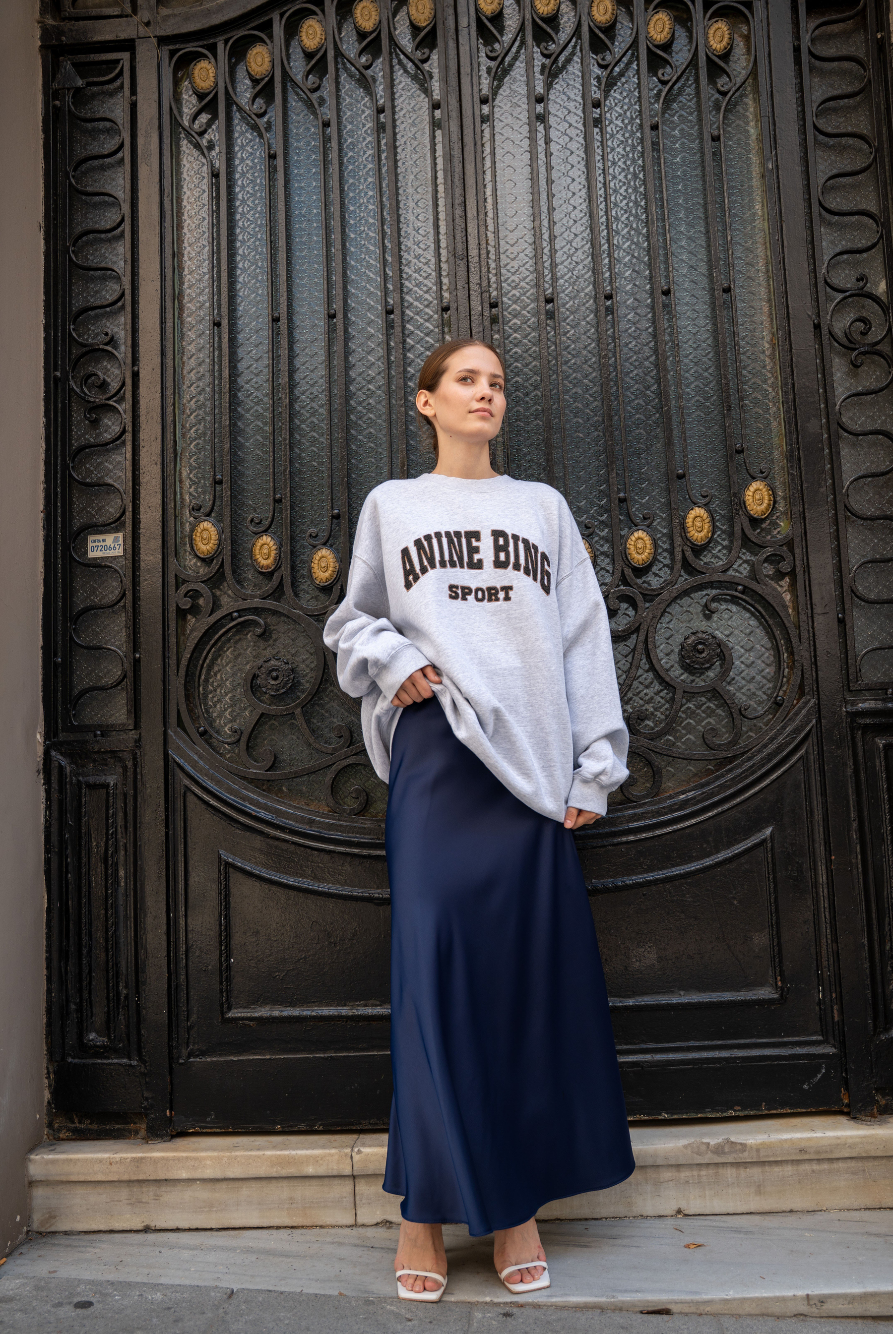 Kadın AB Tyler Sweatshirt - Heather Grey