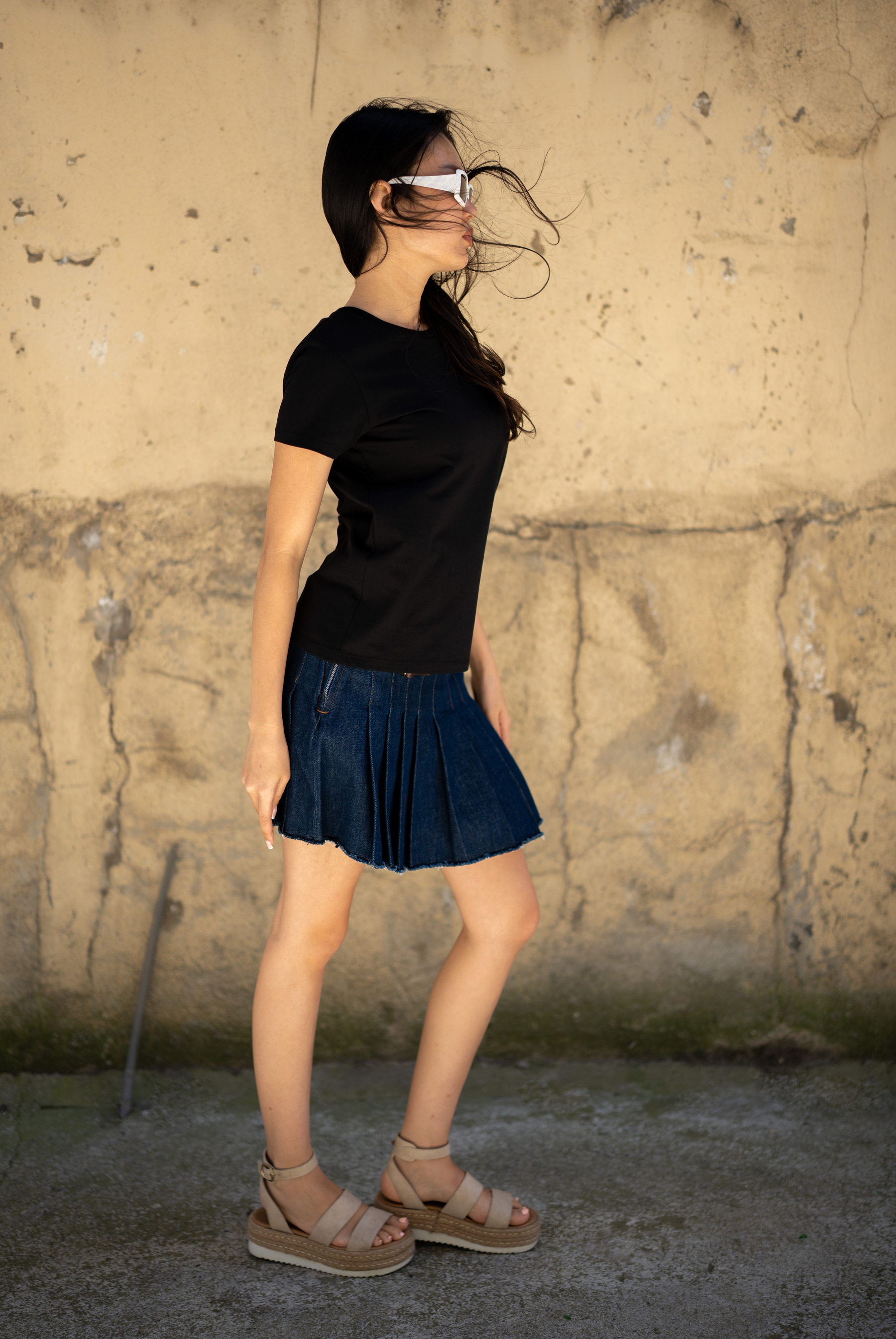 Kadın Bisiklet Yaka Relaxed Fit Kısa Kollu  T-Shirt