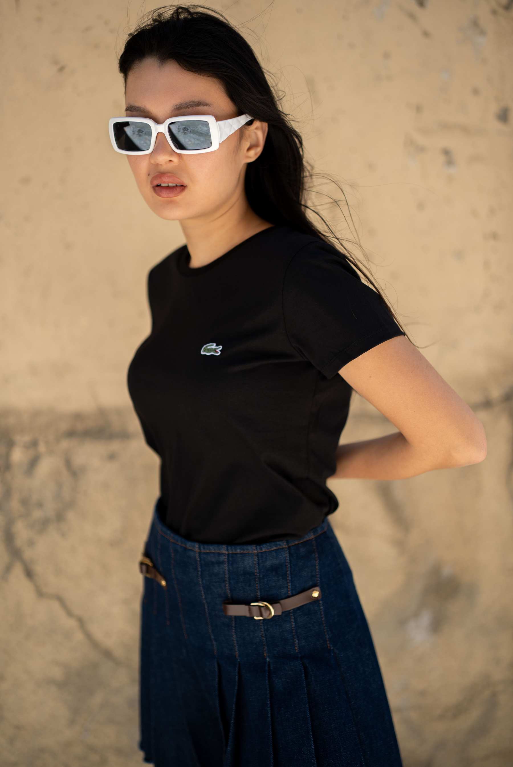 Kadın Bisiklet Yaka Relaxed Fit Kısa Kollu  T-Shirt