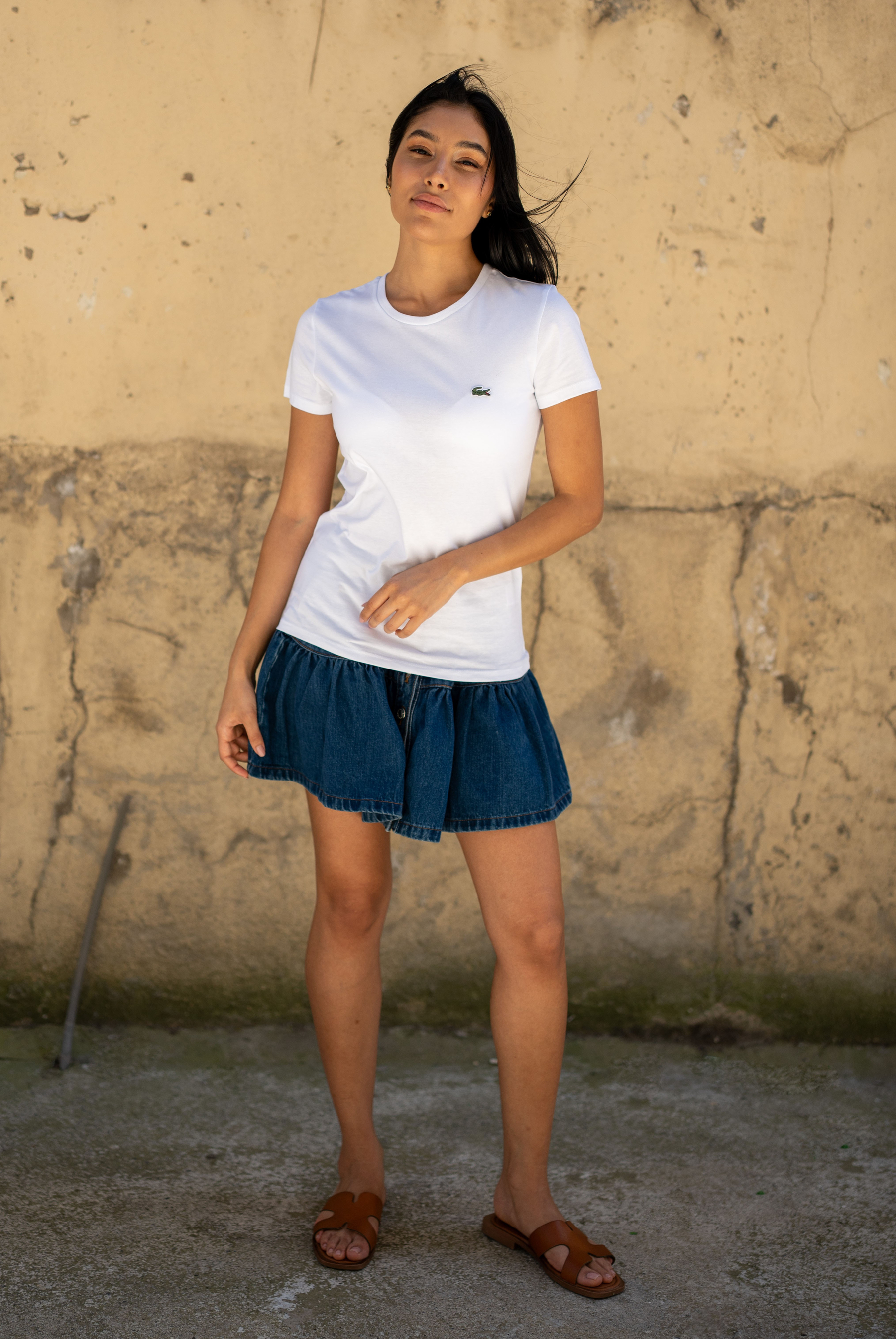 Kadın Bisiklet Yaka Relaxed Fit Kısa Kollu  T-Shirtt