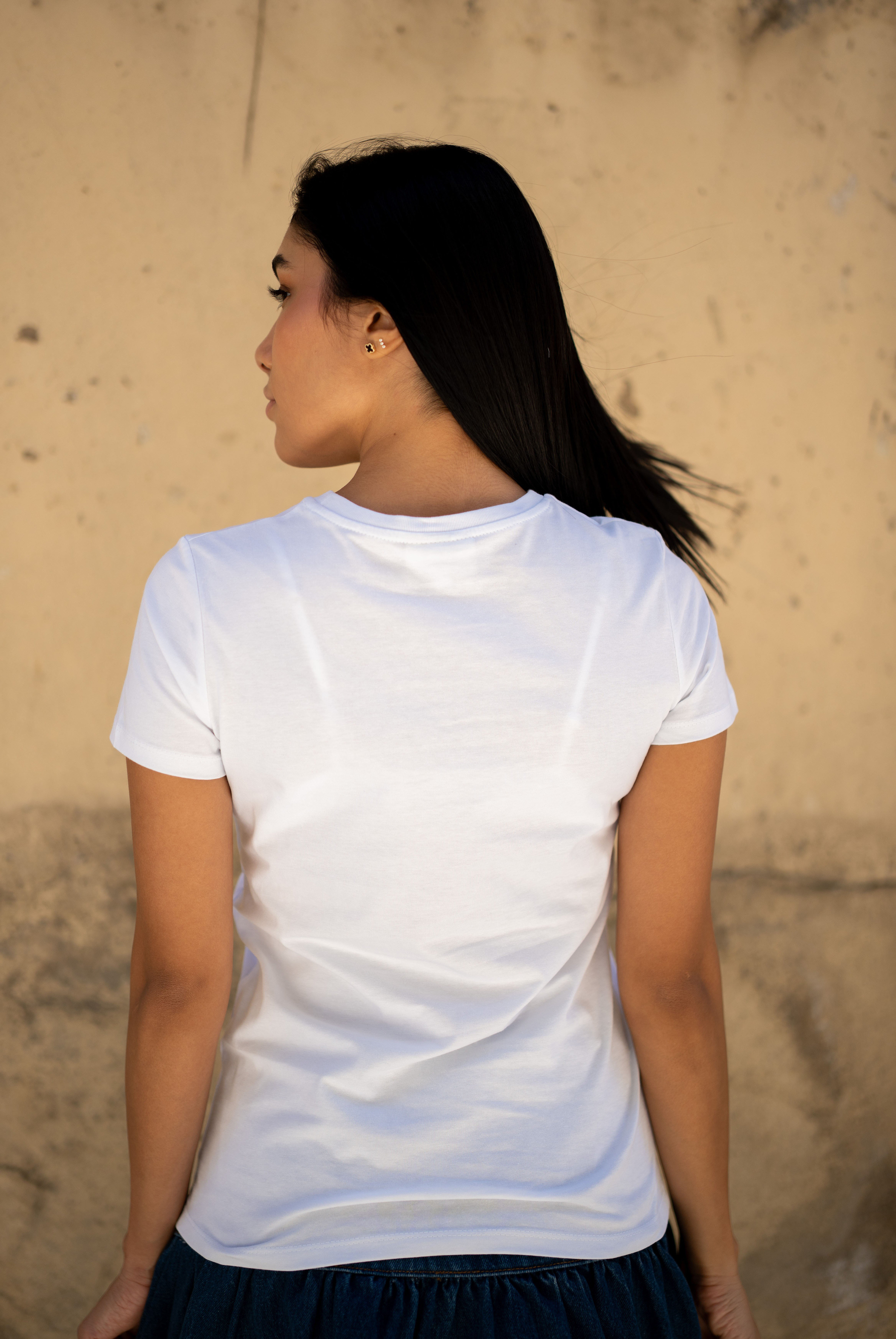 Kadın Bisiklet Yaka Relaxed Fit Kısa Kollu  T-Shirtt