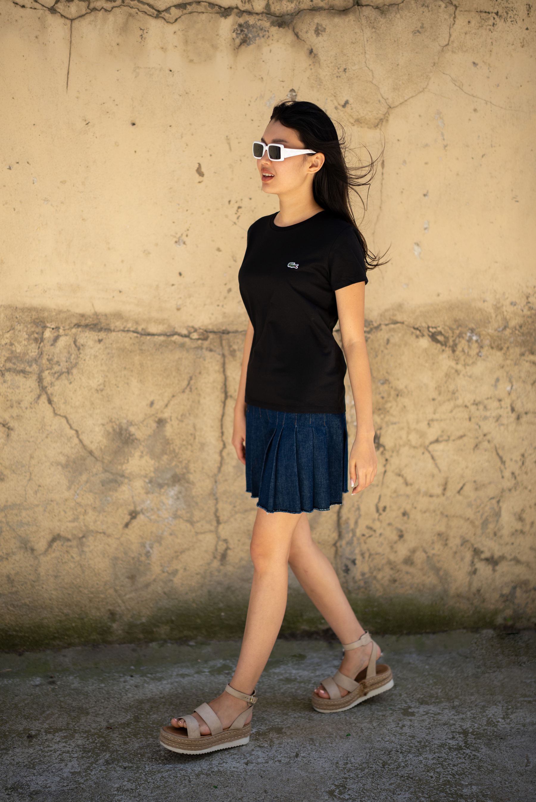 Kadın Bisiklet Yaka Relaxed Fit Kısa Kollu  T-Shirt