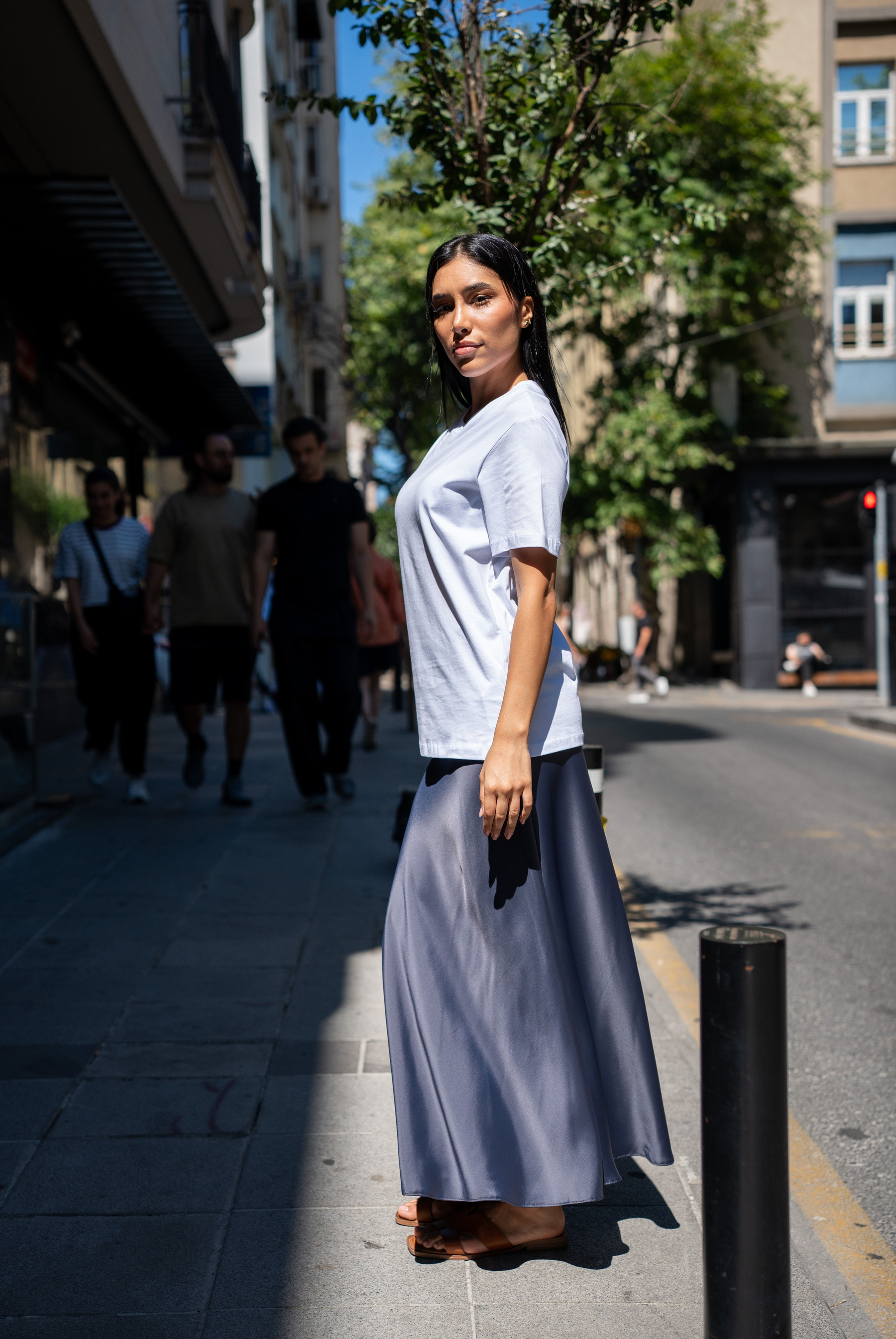 Kadın Logo Detaylı Kısa Kollu Pamuk T-shirt