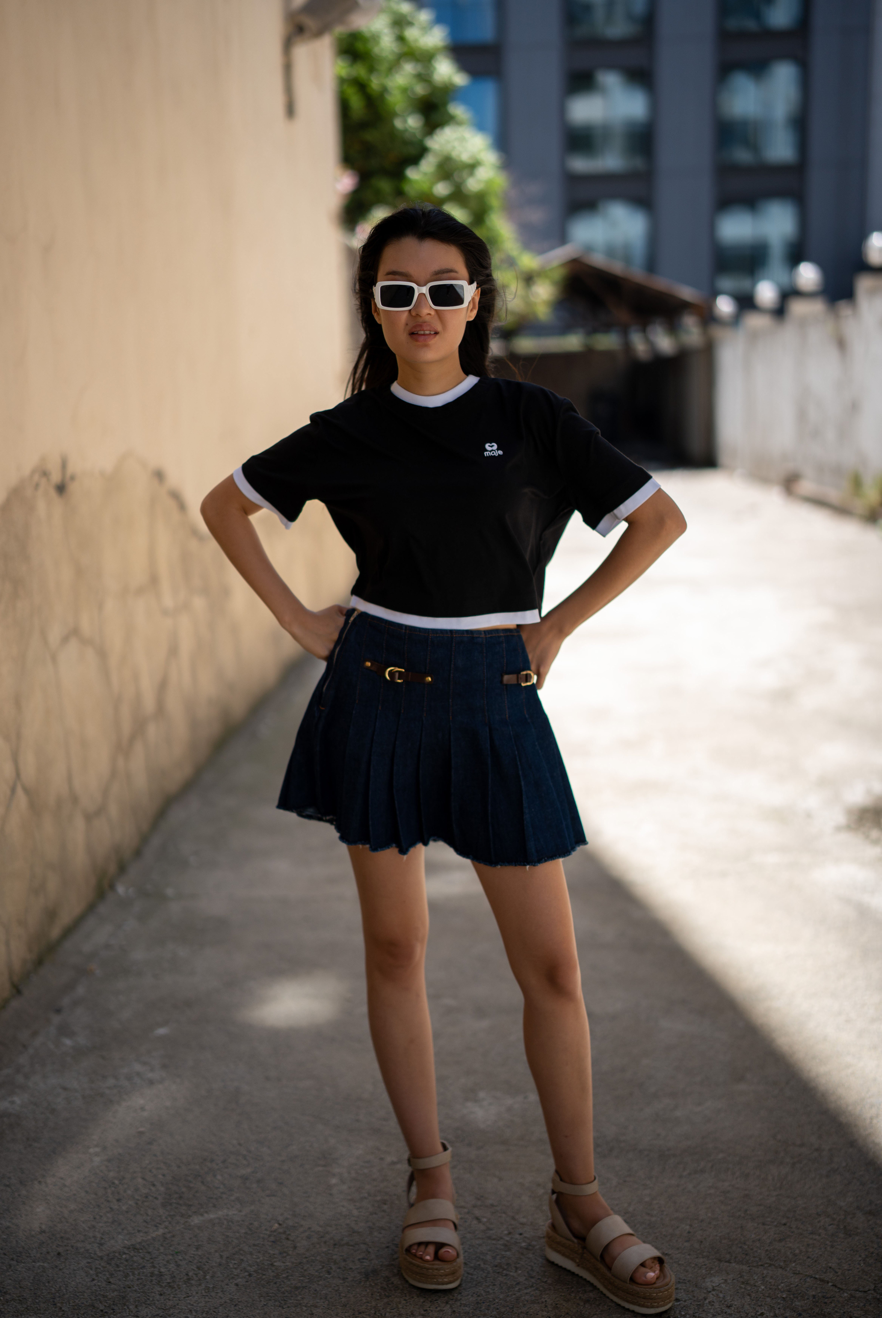 Kadın  Two-tone  T-shirt 