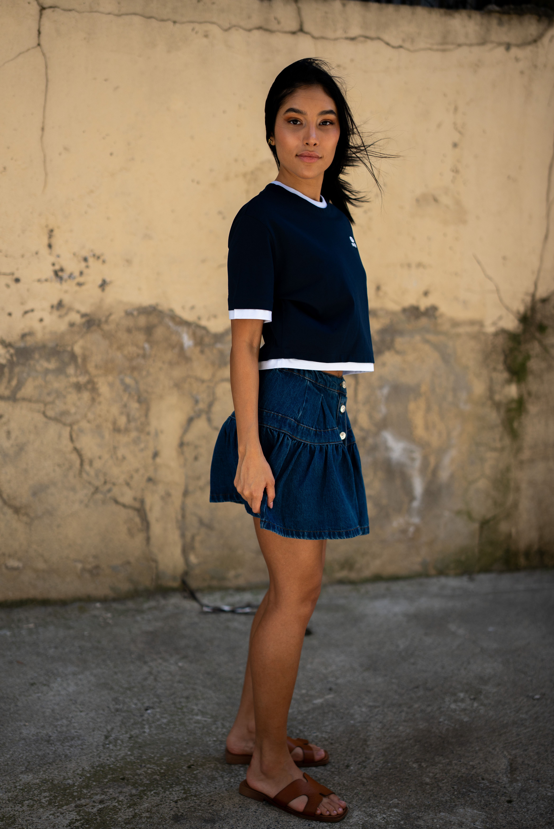 Kadın  Two-tone  T-shirt