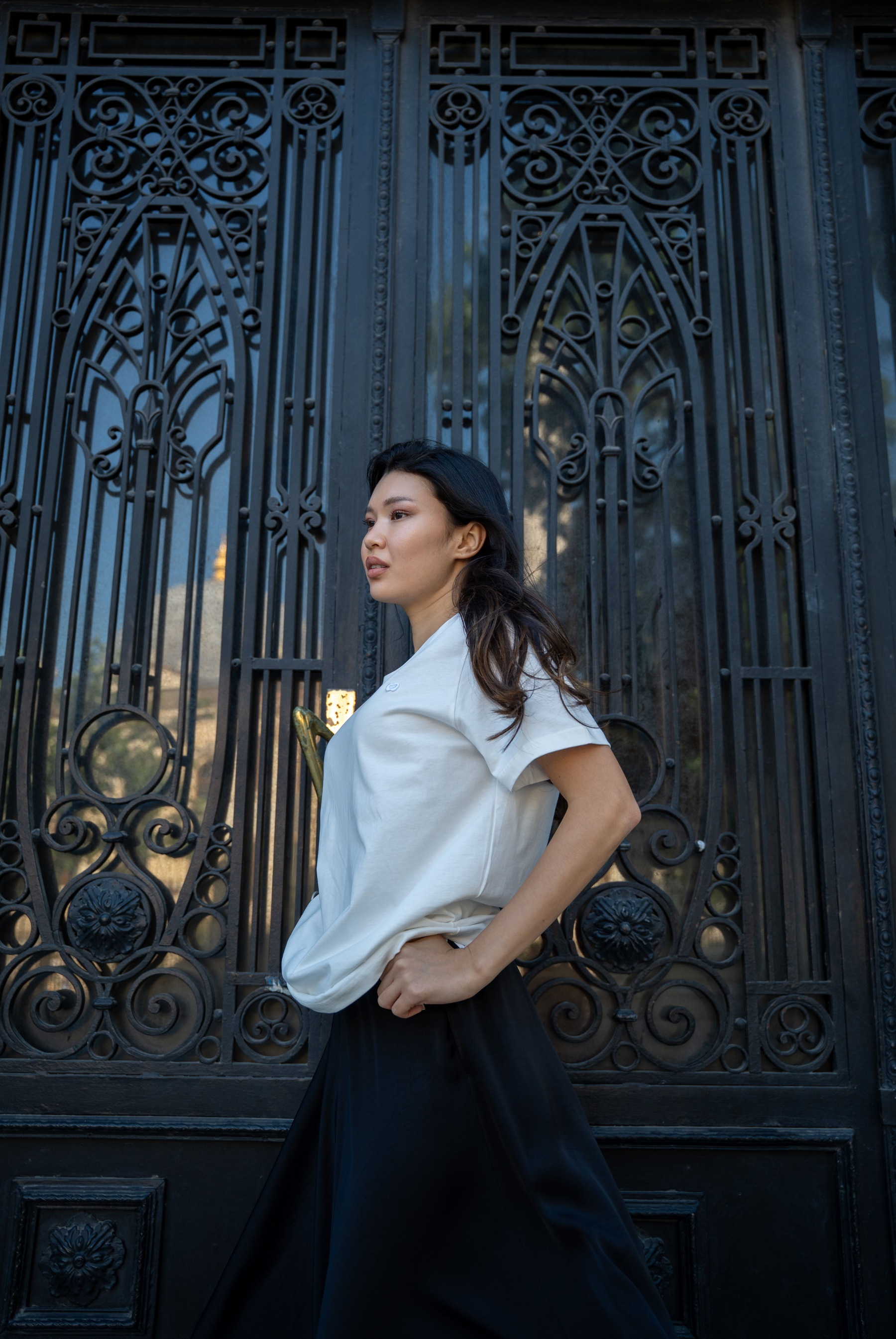 Kadın With Small Embroidered Logo T-shirt
