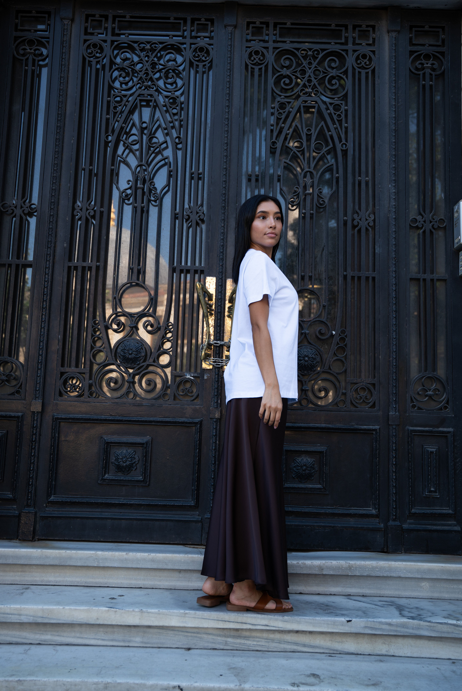 Kadın With Small Embroidered Logo T-shirt