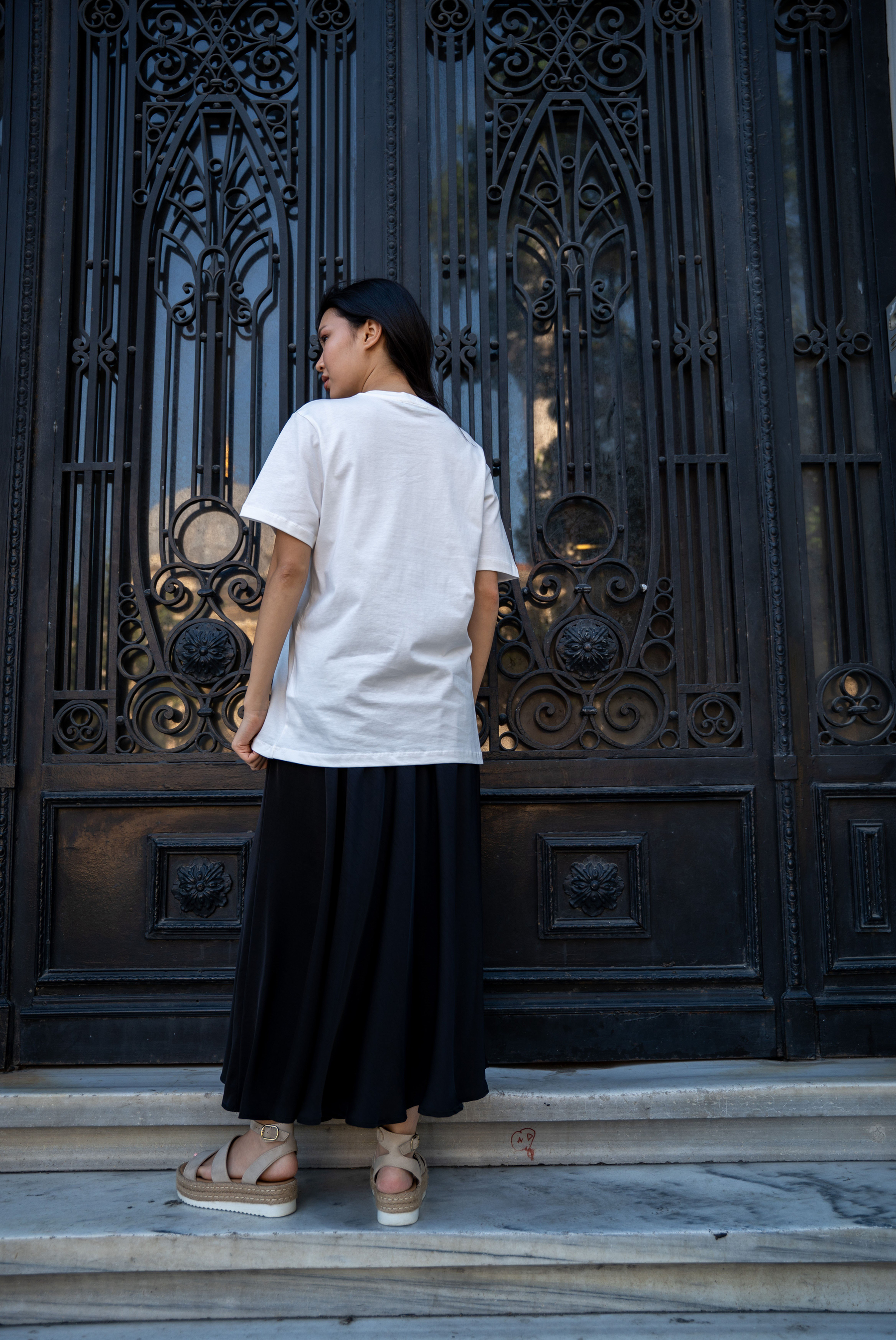 Kadın With Small Embroidered Logo T-shirt
