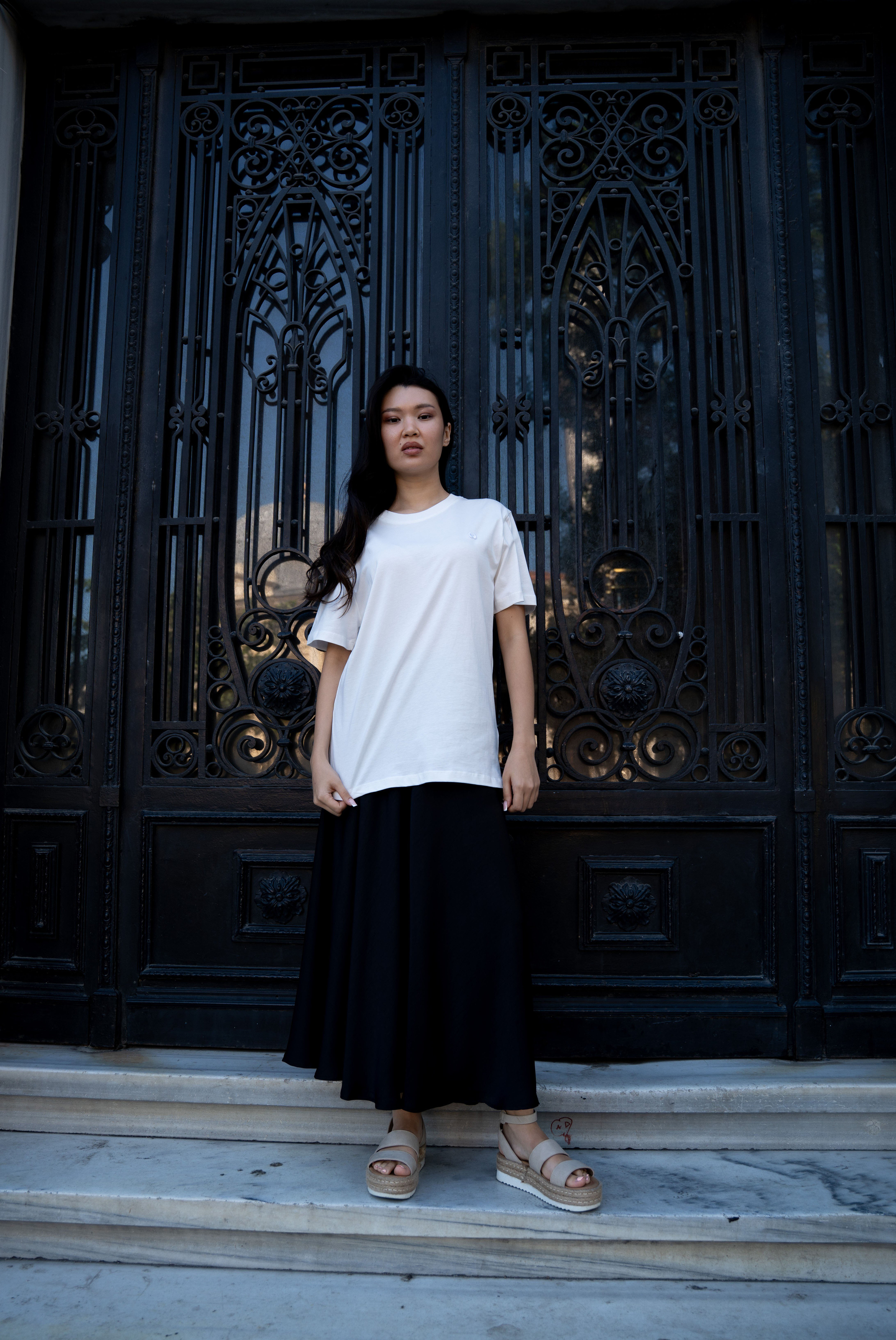 Kadın With Small Embroidered Logo T-shirt