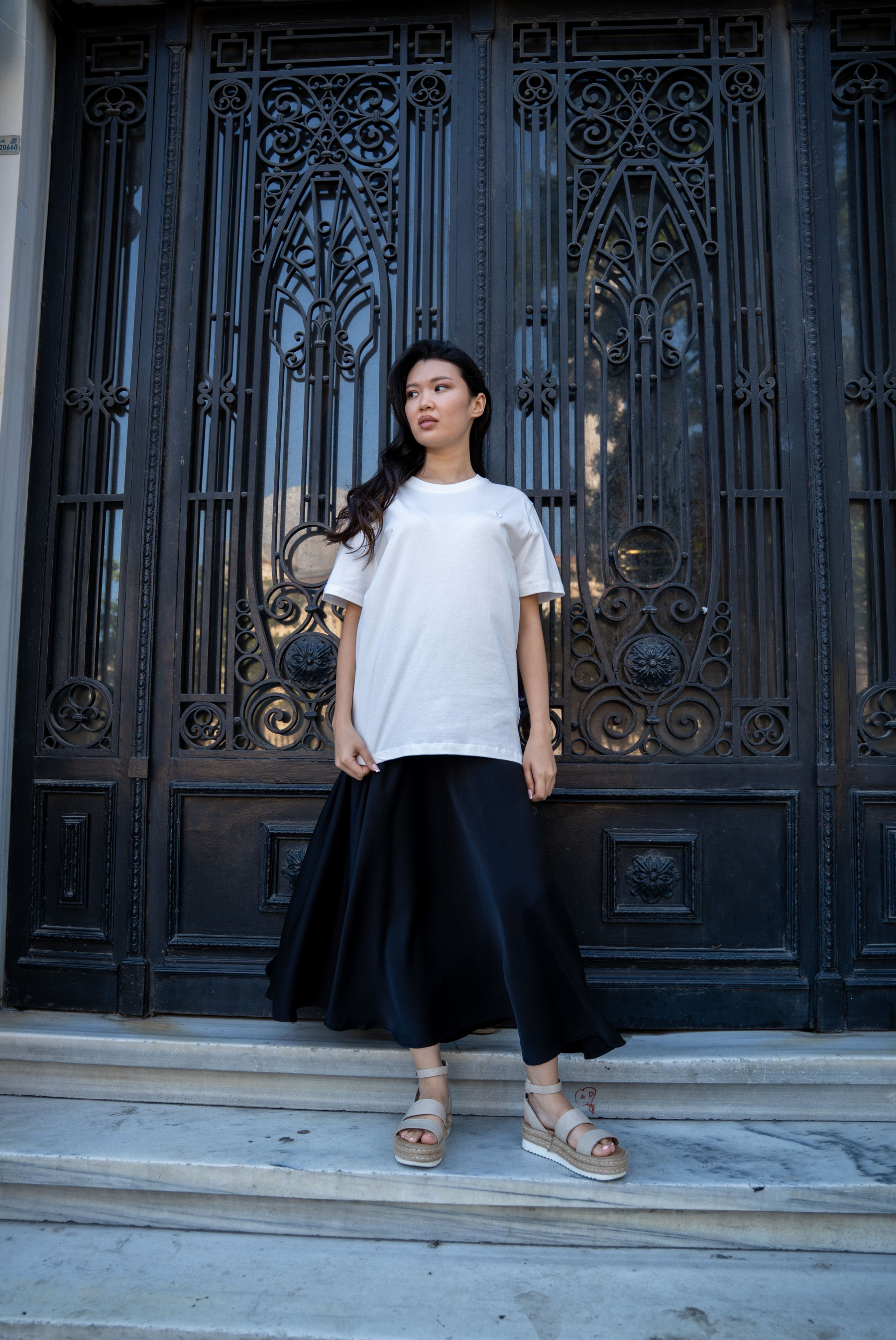 Kadın With Small Embroidered Logo T-shirt