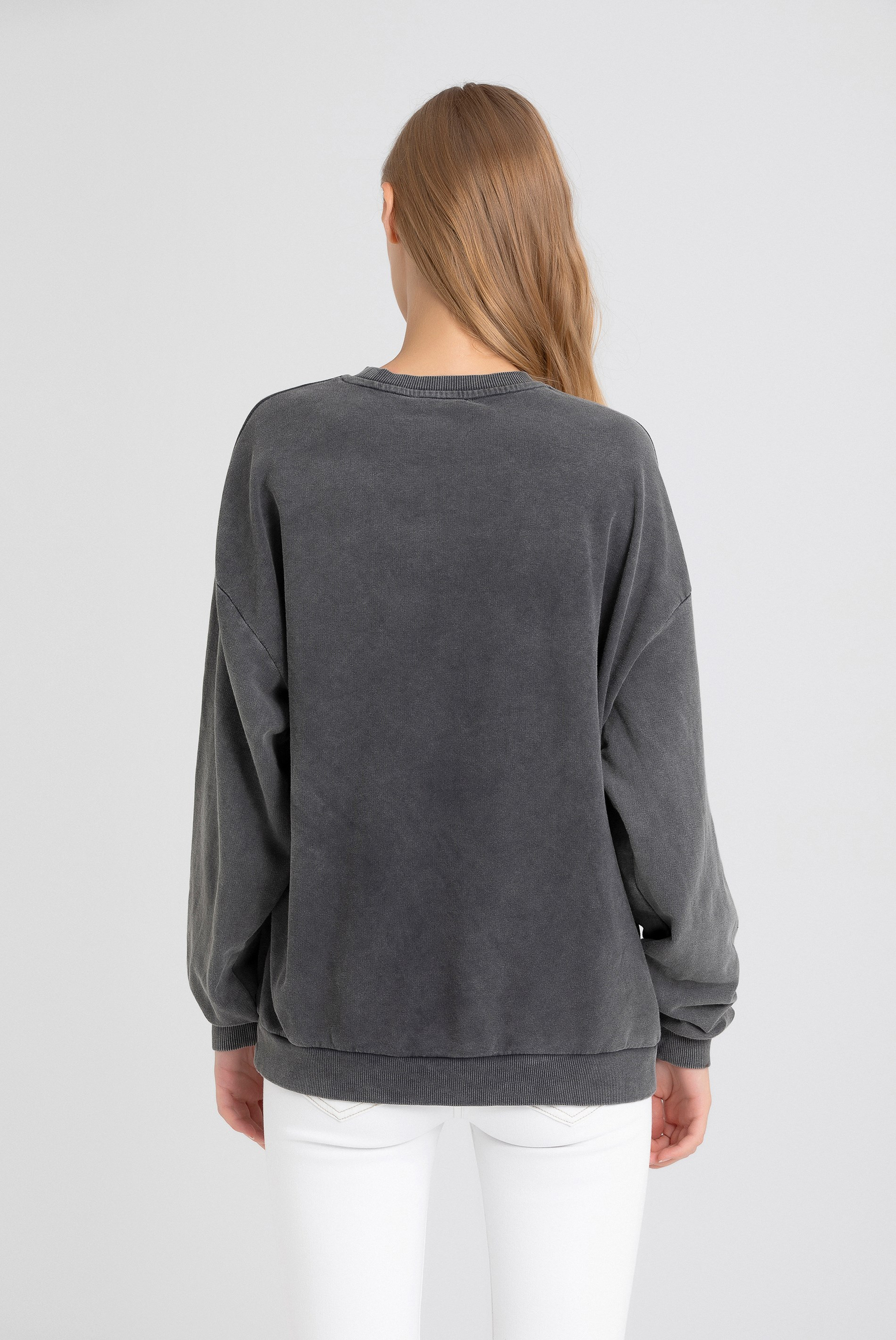 Siyah California Eagle Sweatshirt