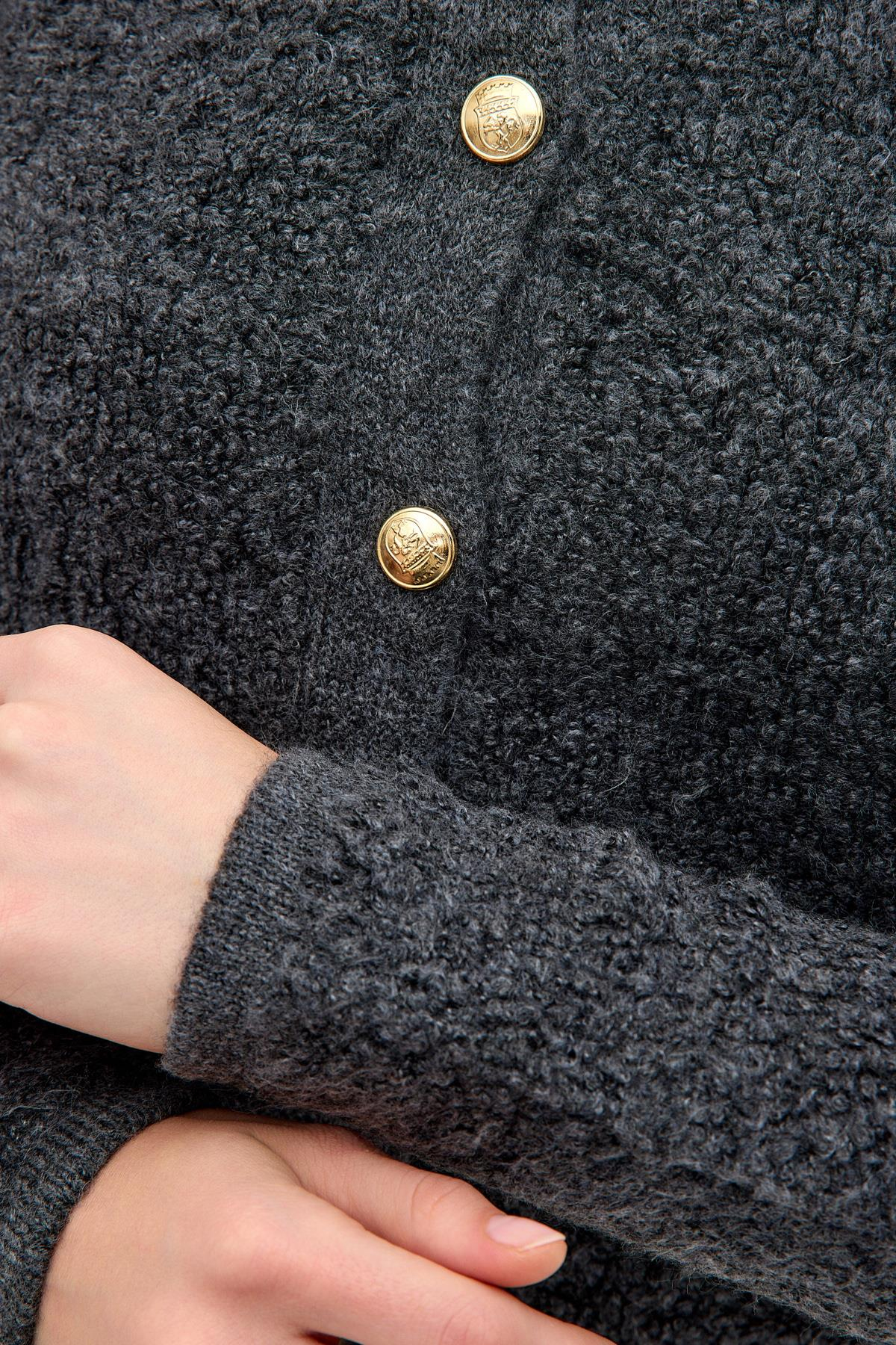 Önden Altın Düğme Detaylı Havlu Kumaş Koyu Gri Füme Triko ve diğer Triko modellerimiz için online alışveriş mağazamızı ziyaret edin. 