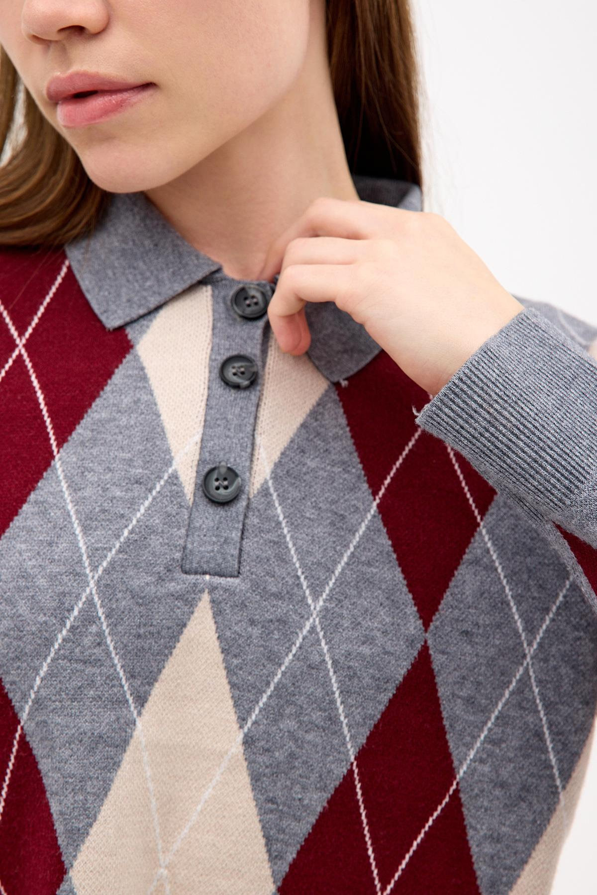 Polo Yaka Gri Krem Bordo Baklava Desenli Triko ve diğer Triko modellerimiz için online alışveriş mağazamızı ziyaret edin. 