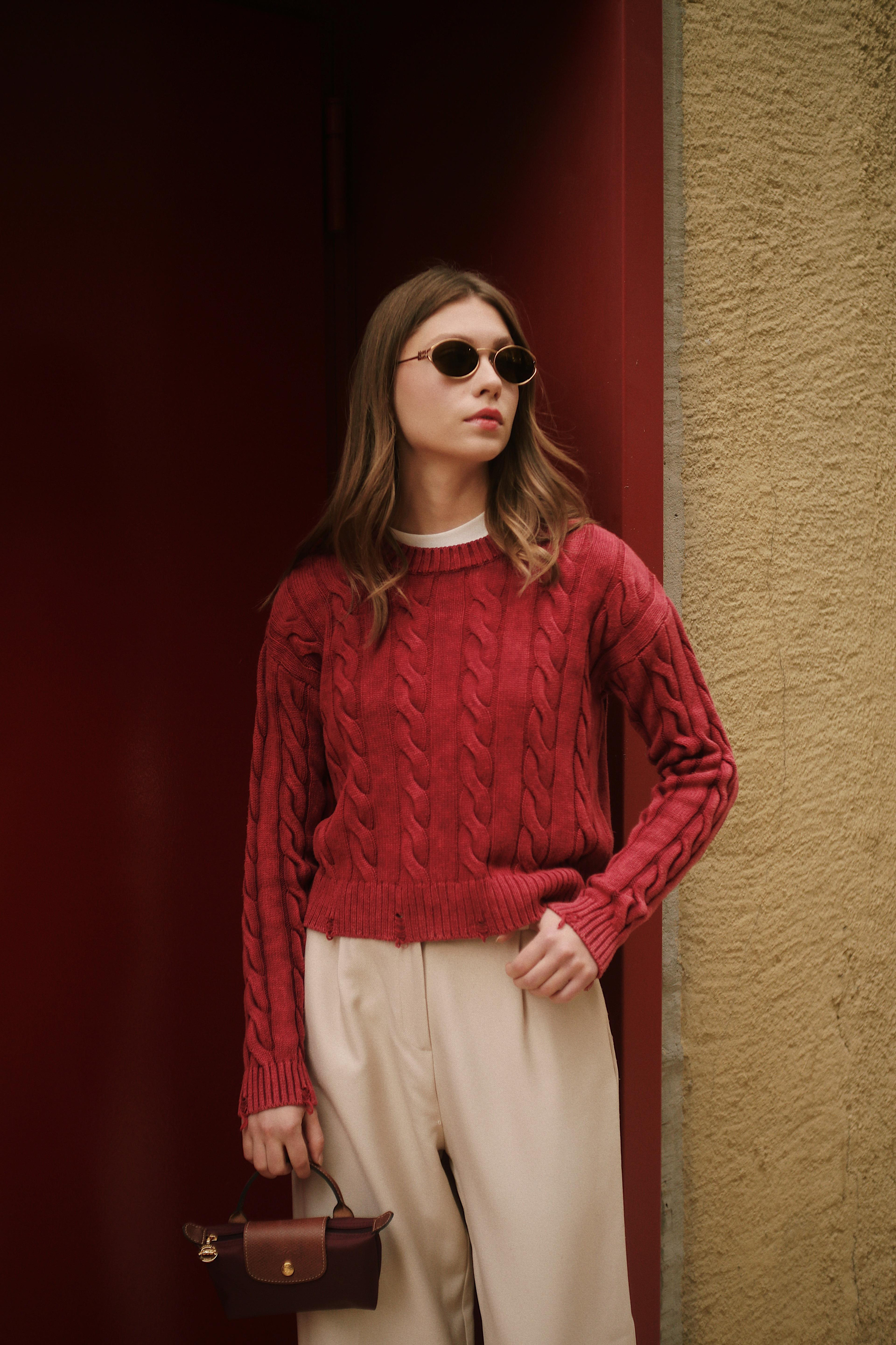 Saç Örgü Detaylı Bisiklet Yaka Kadın Bordo Kazak Triko ve diğer Triko modellerimiz için online alışveriş mağazamızı ziyaret edin. 