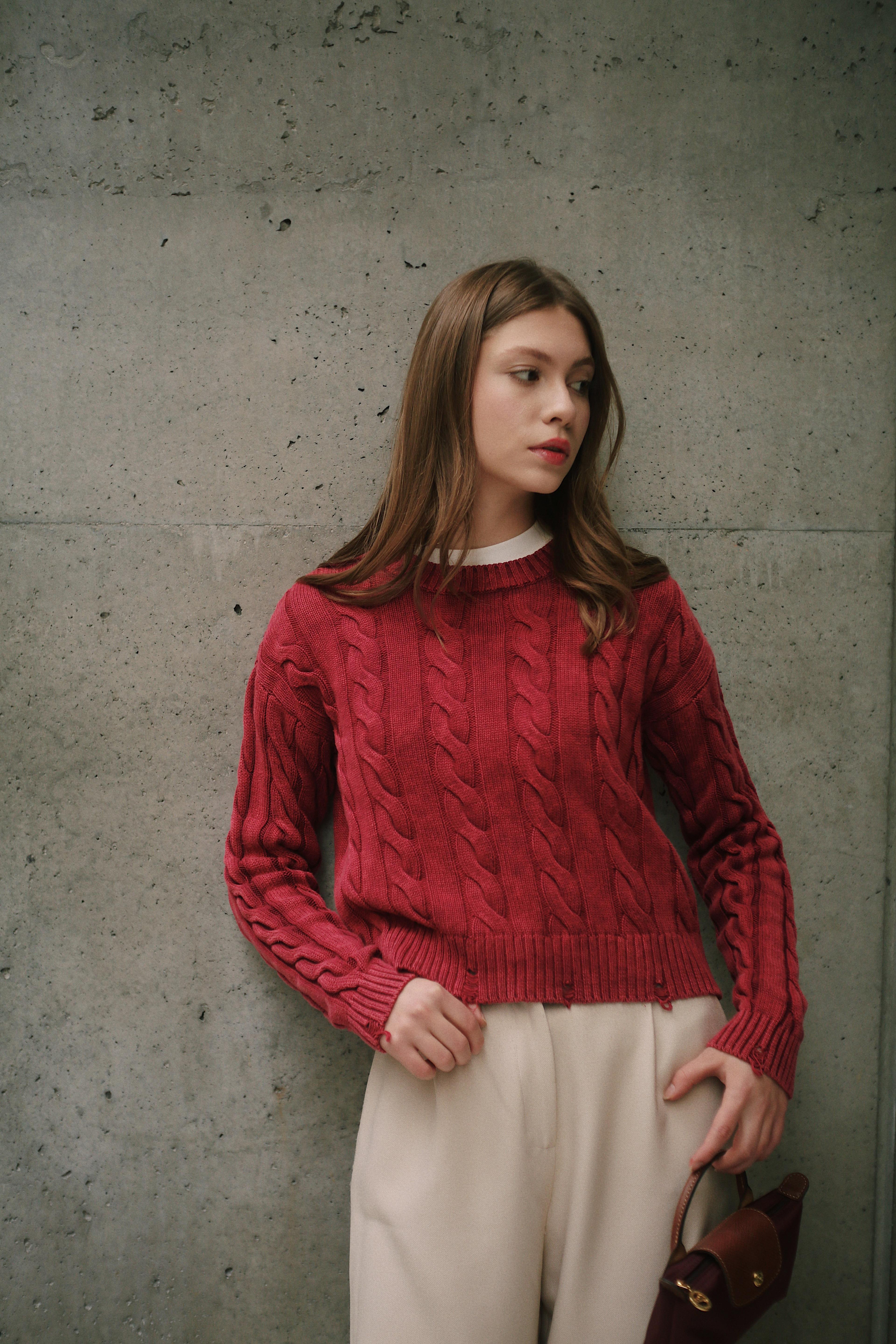 Saç Örgü Detaylı Bisiklet Yaka Kadın Bordo Kazak Triko ve diğer Triko modellerimiz için online alışveriş mağazamızı ziyaret edin. 